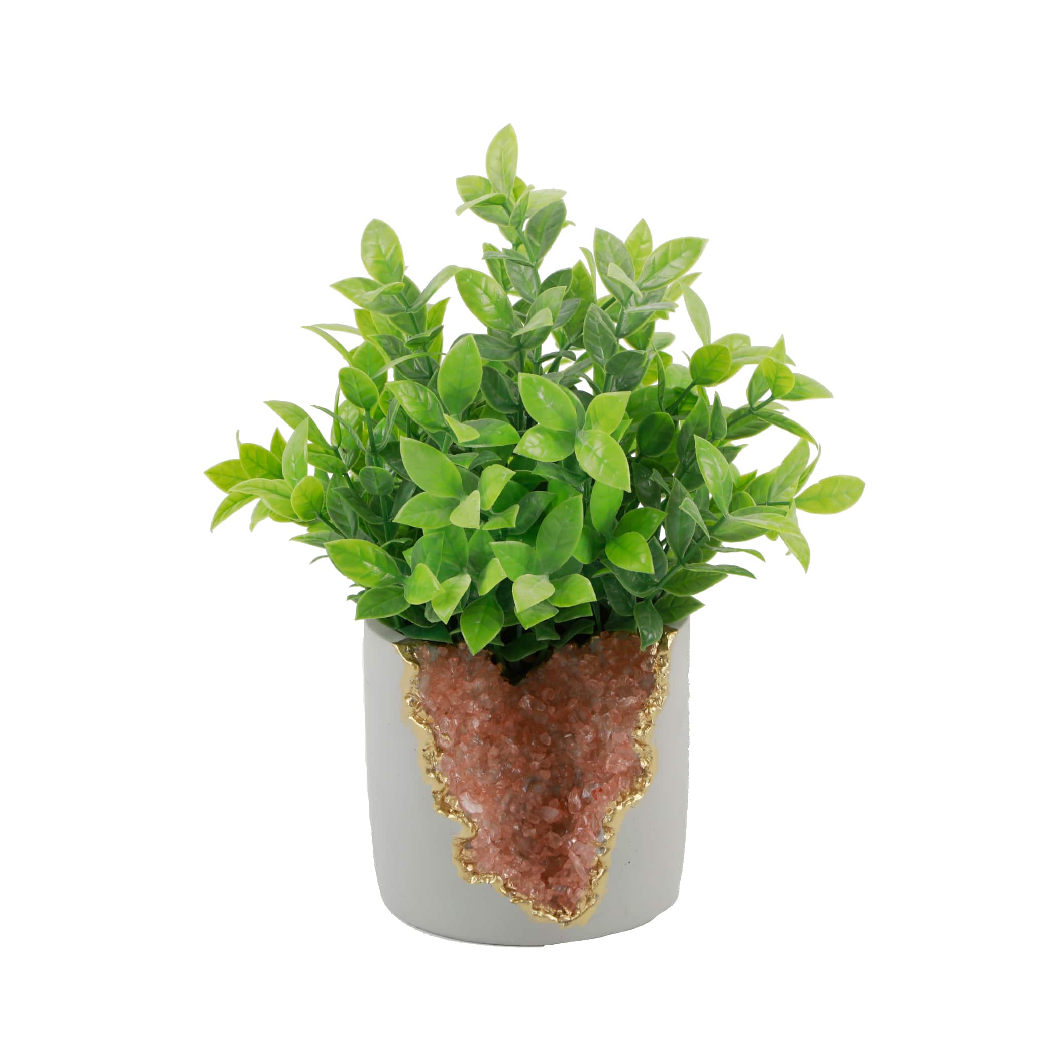 Flora Bunda® 11" Tea Leaf in Pink Crystal Planter