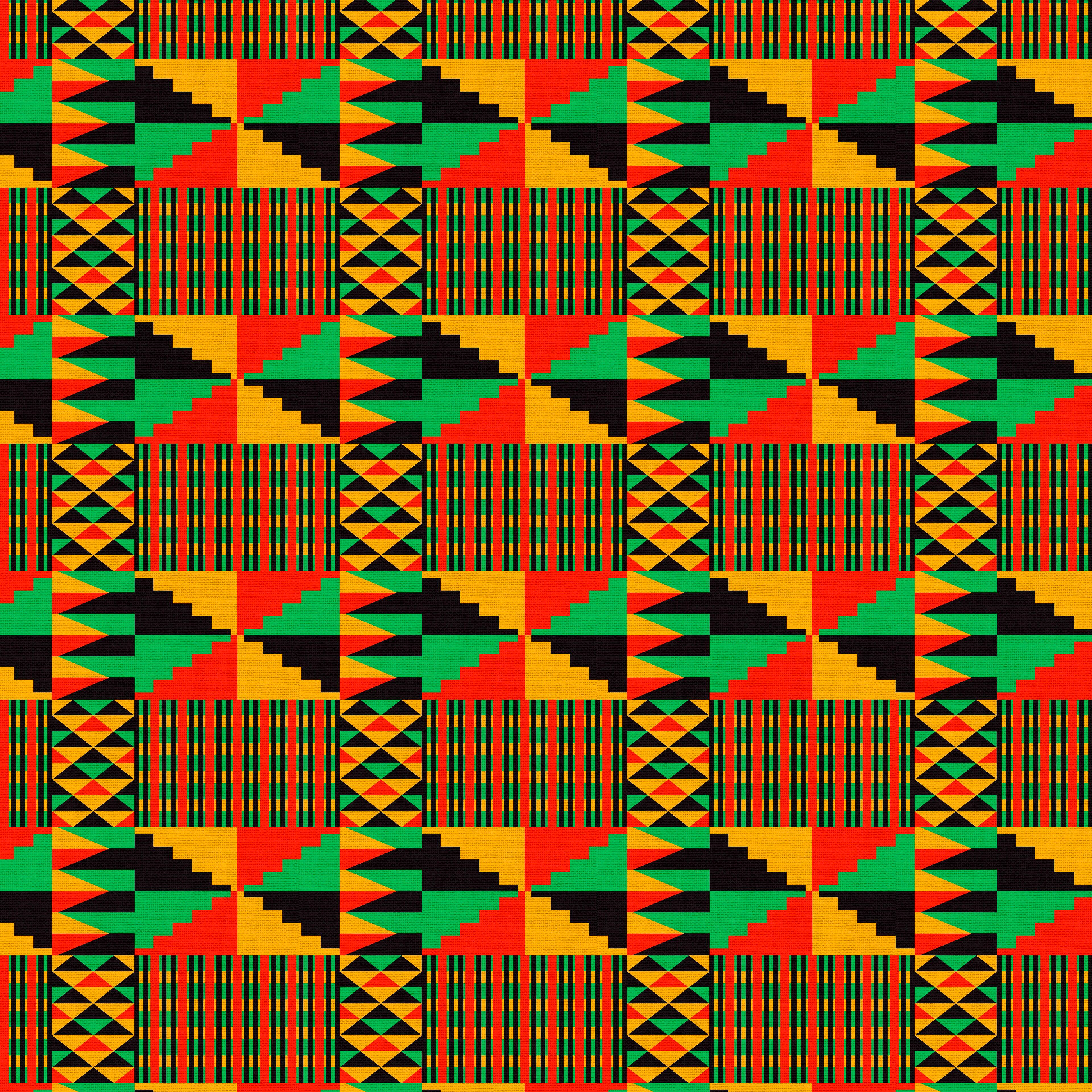Kente Cotton Fabric Piece by Loops & Threads®