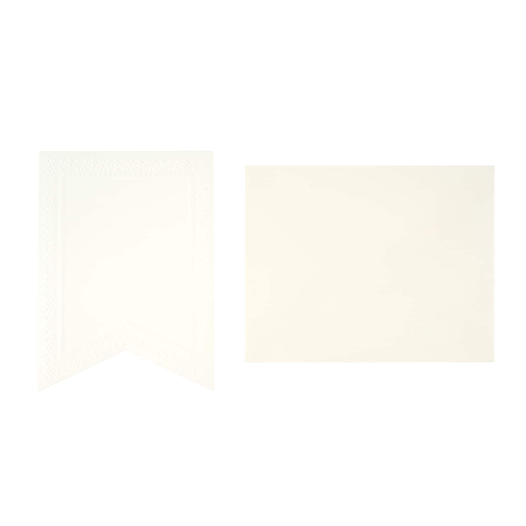 4" x 5.5" Embossed Banner Card & Envelope Sets, 10ct. by Recollections™