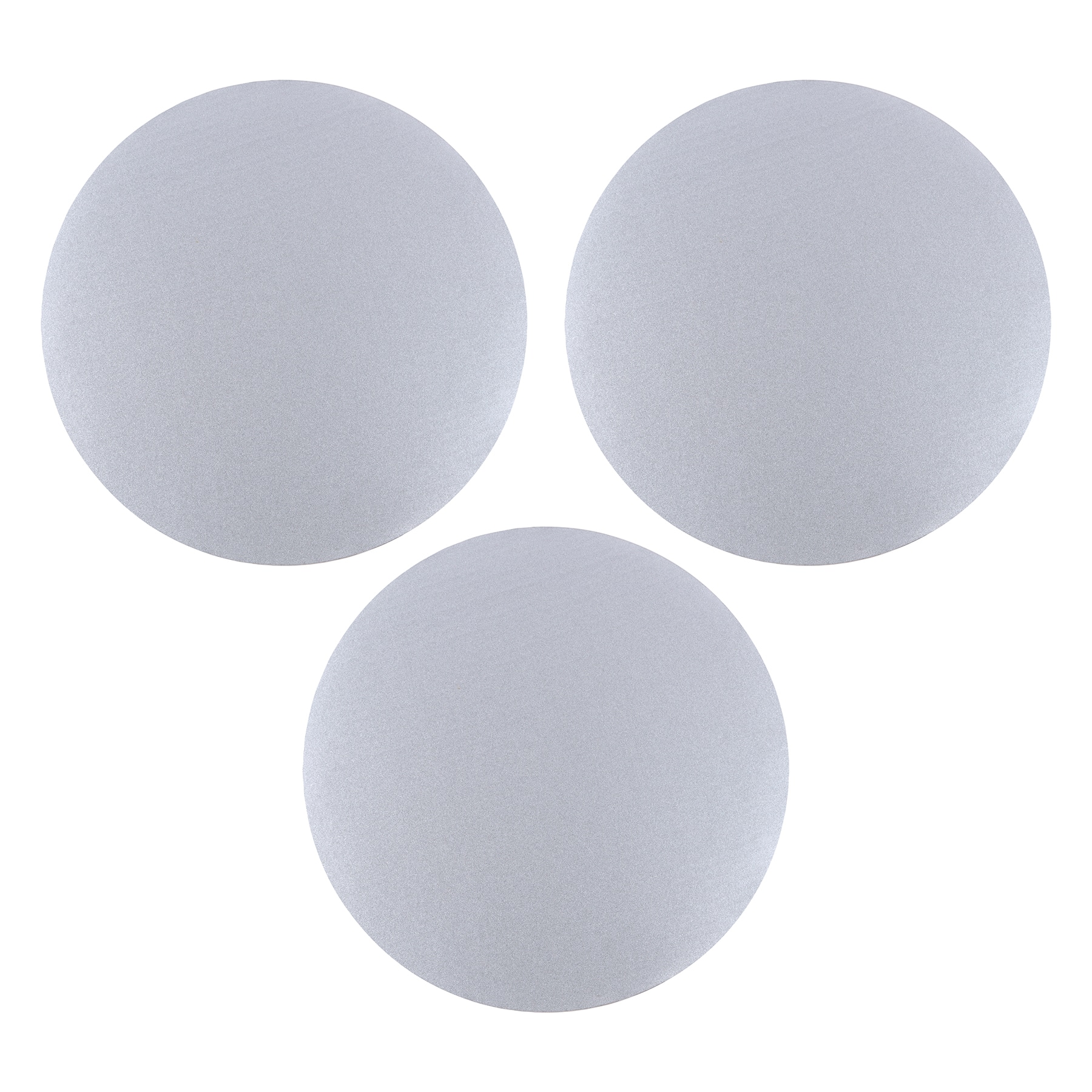 12" Silver Glitter Cake Boards by Makery®, 3ct.