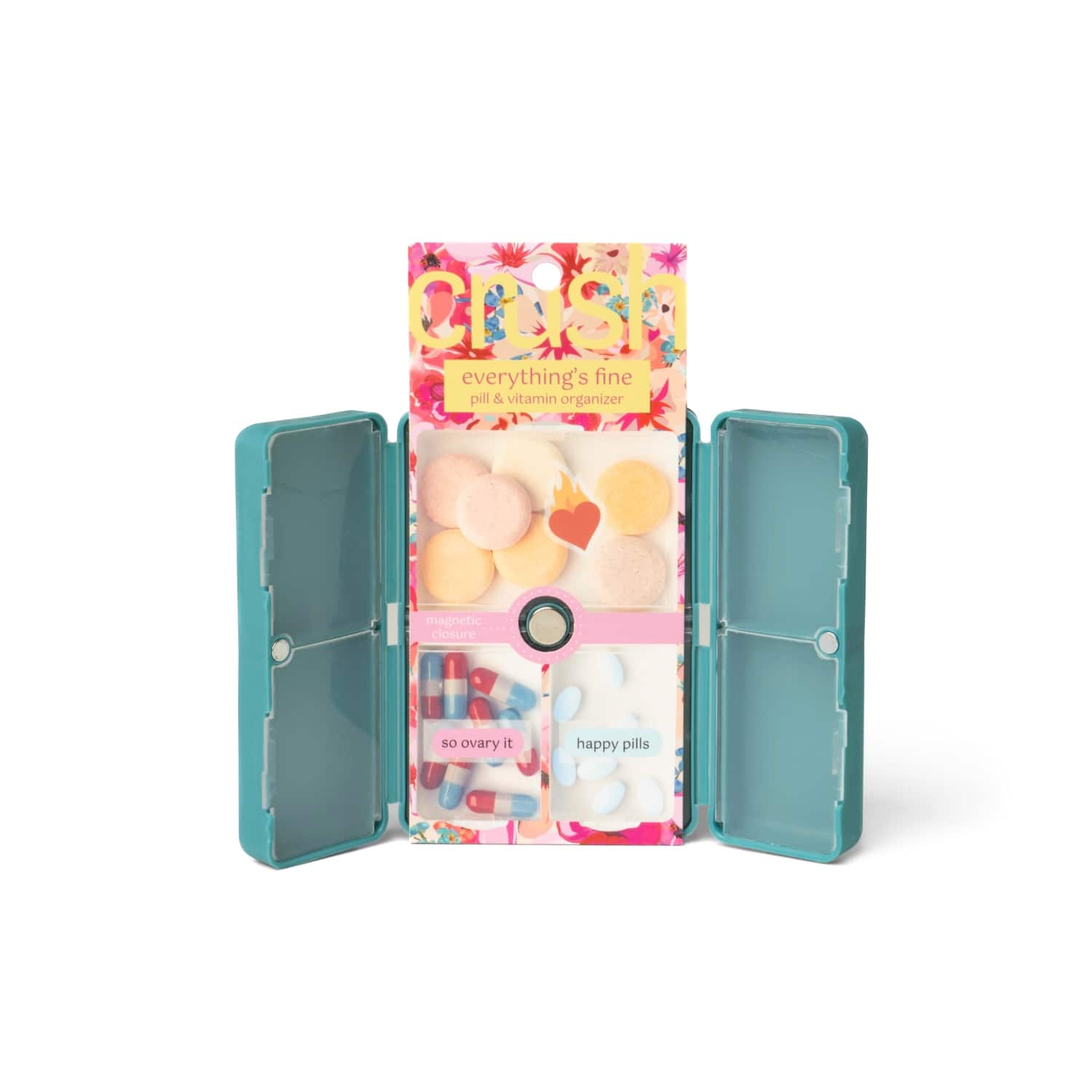 Assorted Crush™ Everything's Fine Pill & Vitamin Case, 1pc.
