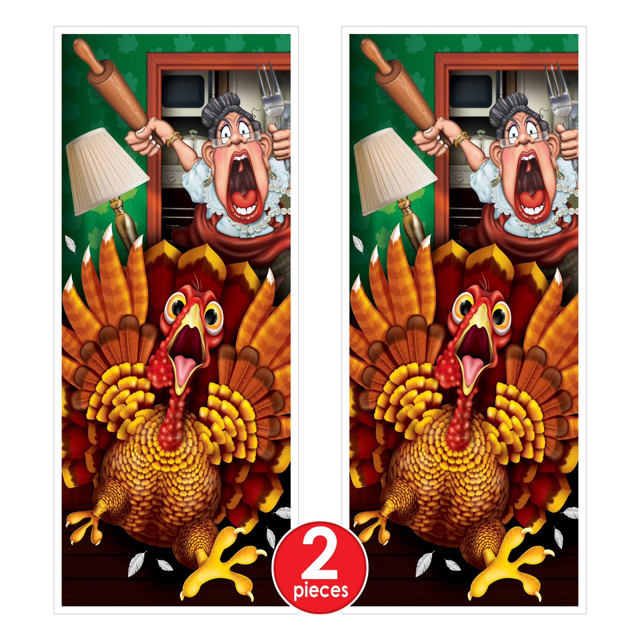 Beistle 30" x 6ft. Wild Turkey Door Covers, 2ct.