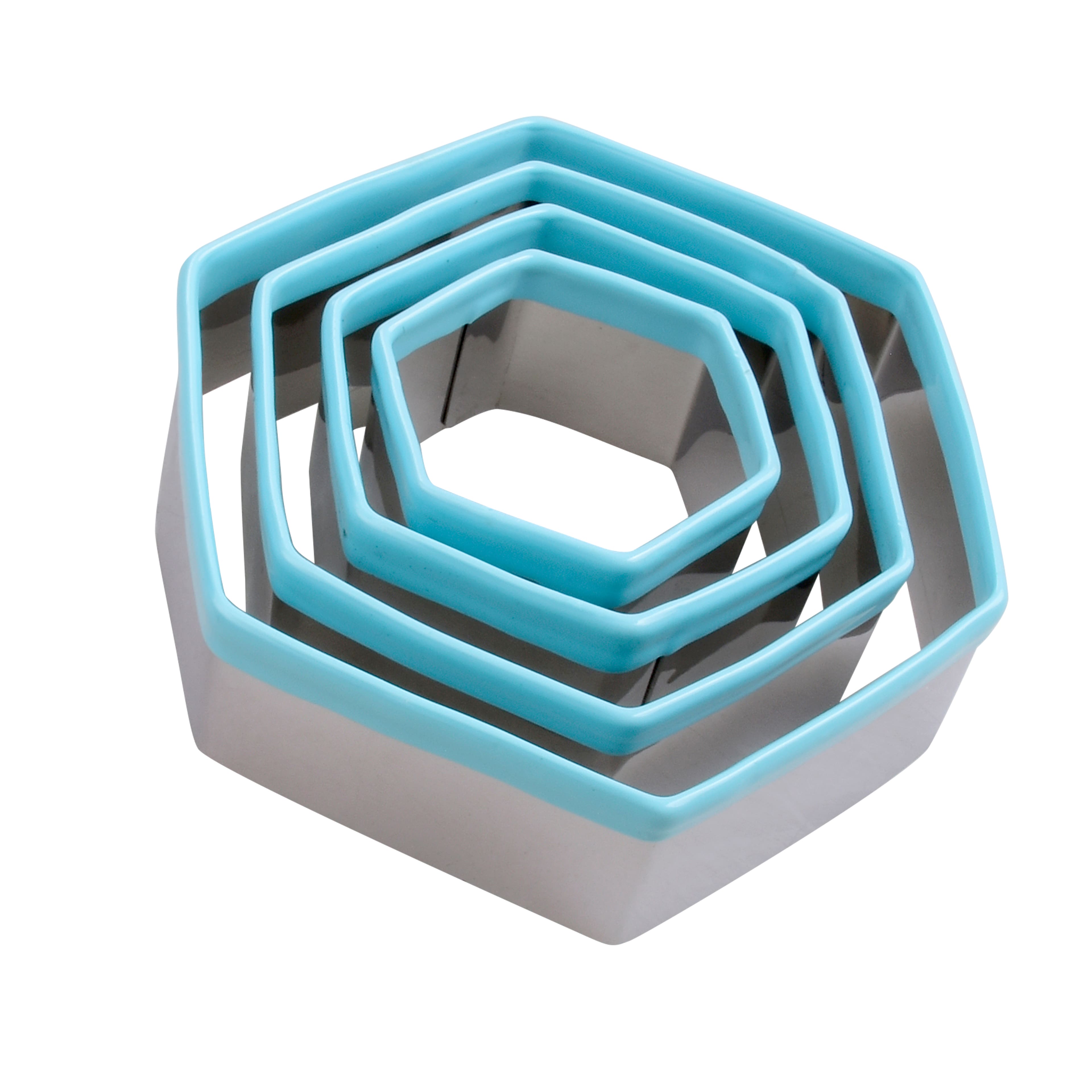 Hexagon Stainless Steel Nested Cookie Cutter Set by Celebrate It®