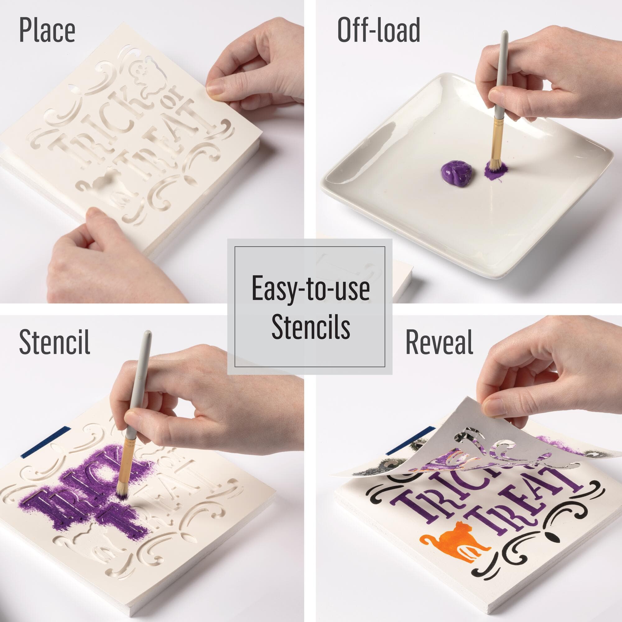 FolkArt® Halloween Paint & Stencil Kit