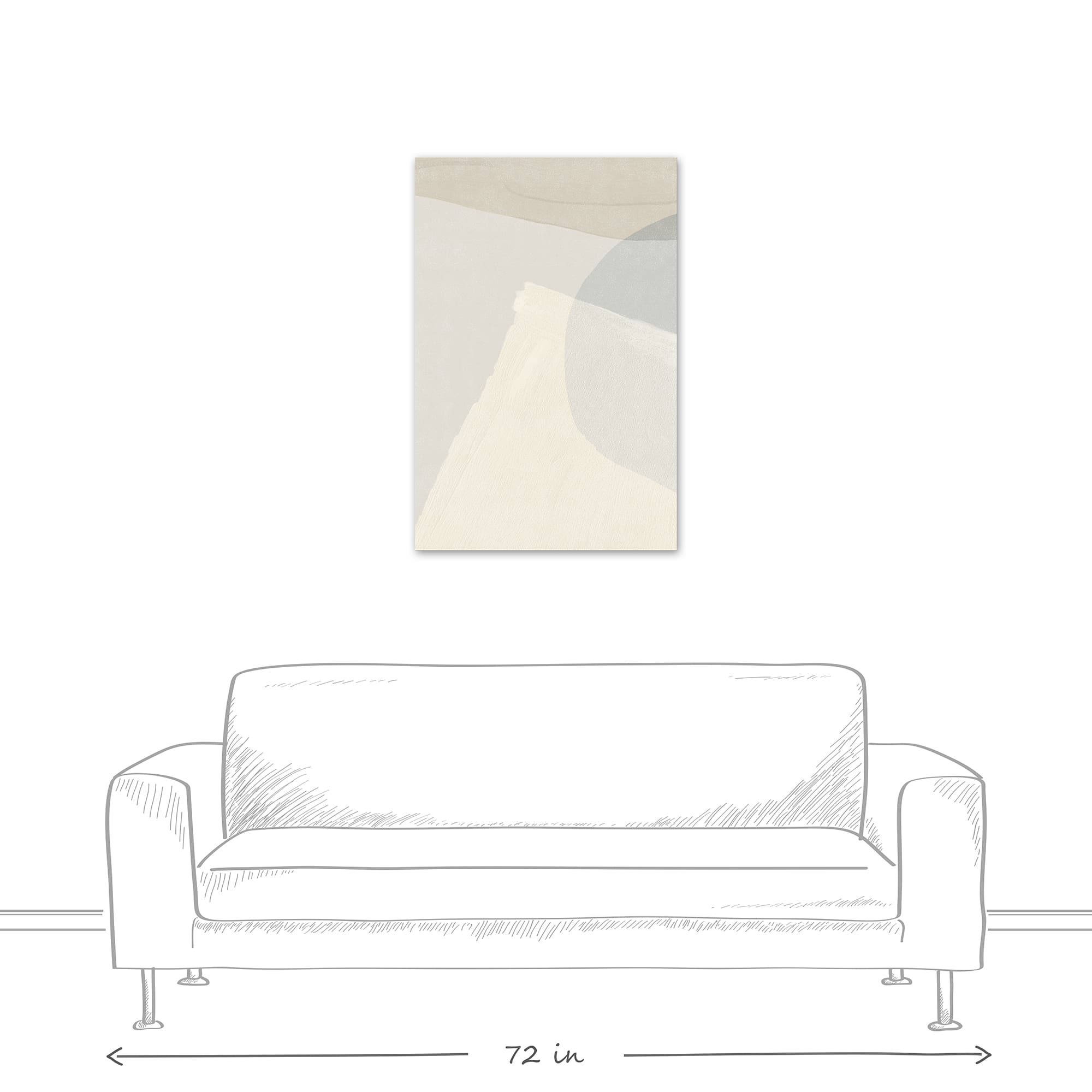 Sandy Layers 24" x 36" Canvas Wall Art