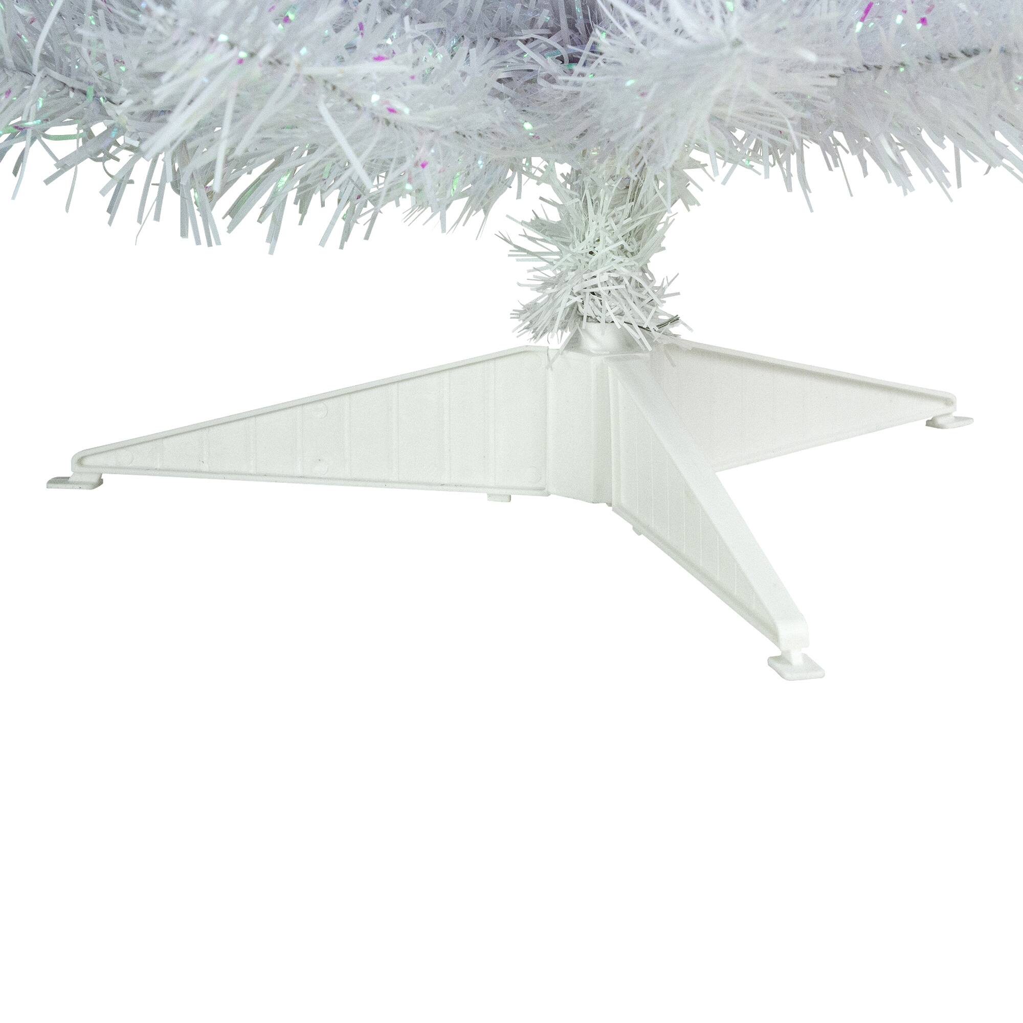 3ft. Pre-lit White Rockport Pine Artificial Christmas Tree, Clear Lights