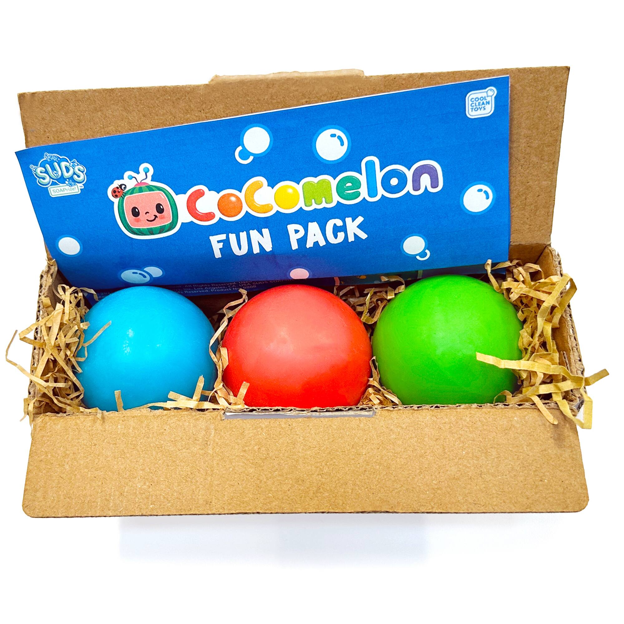 SOAPrize® Dino Cody, Ducky JJ, & Captain TomTom Kids Soap Balls with Toys