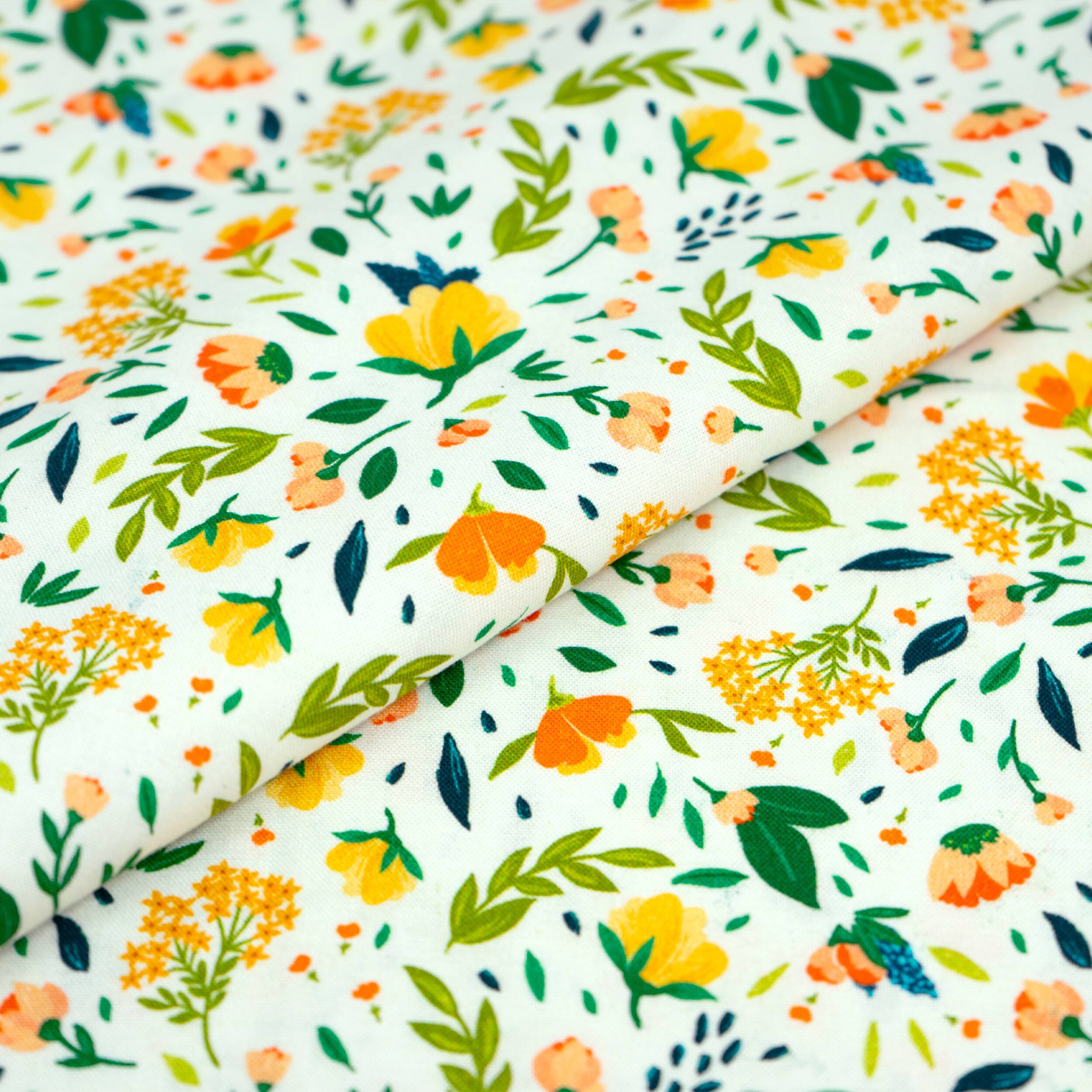 SINGER Beautiful Fall Garden Cotton Fabric Bundle
