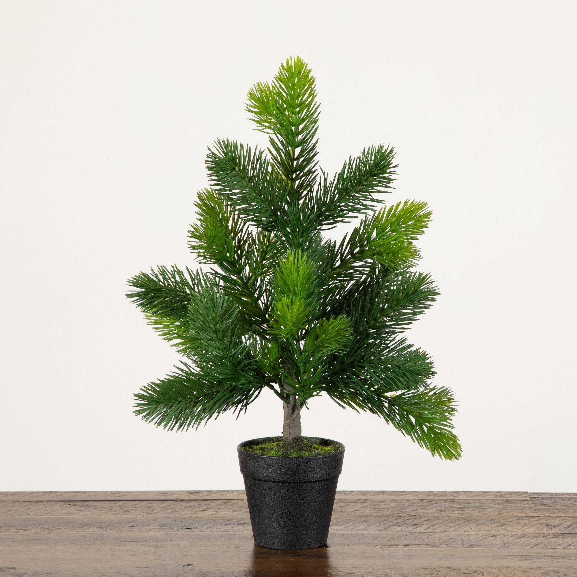 Nearly Natural 18" Unlit Artificial Real Touch Spruce Pine Christmas Tree