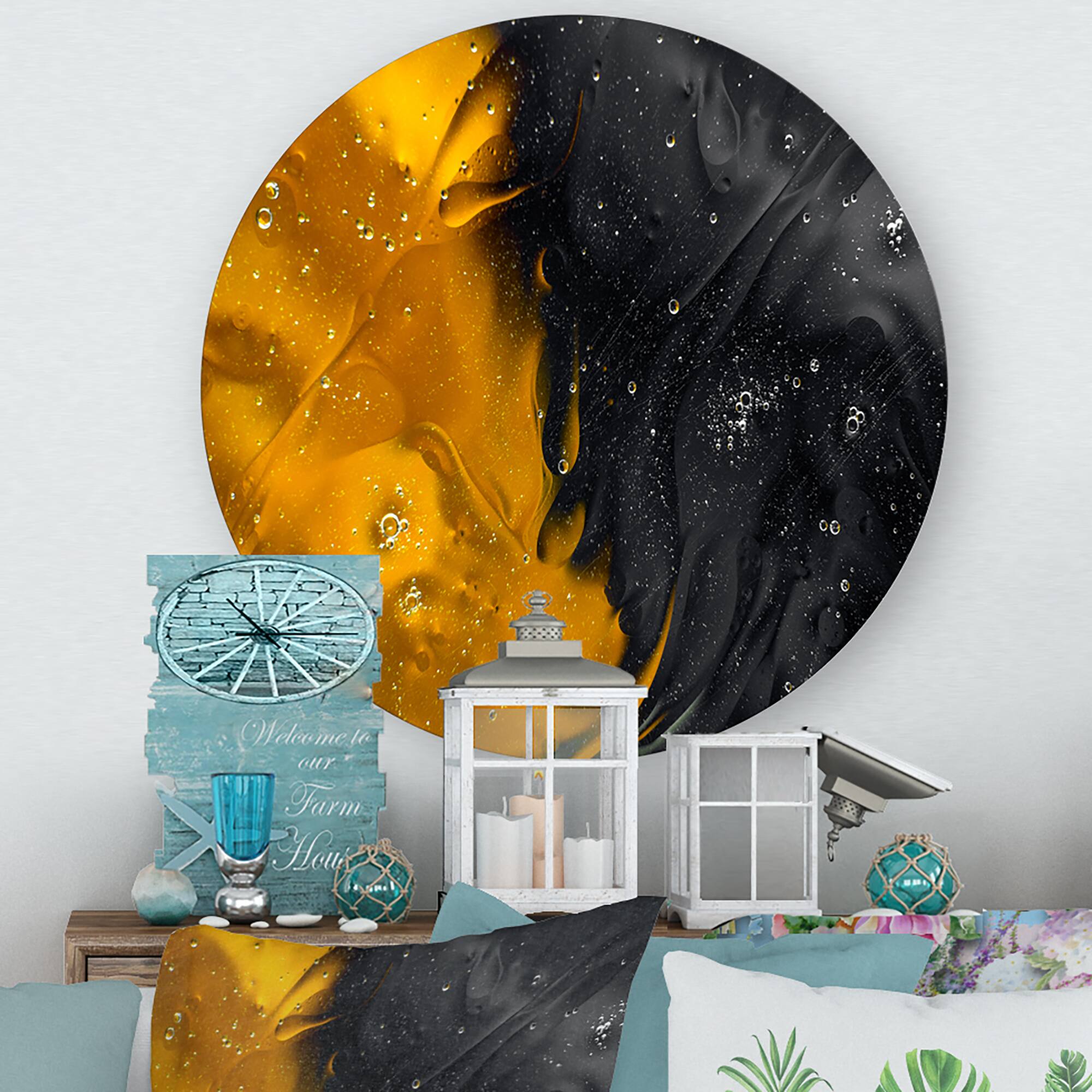 Designart - Marriage of Yellow and Black