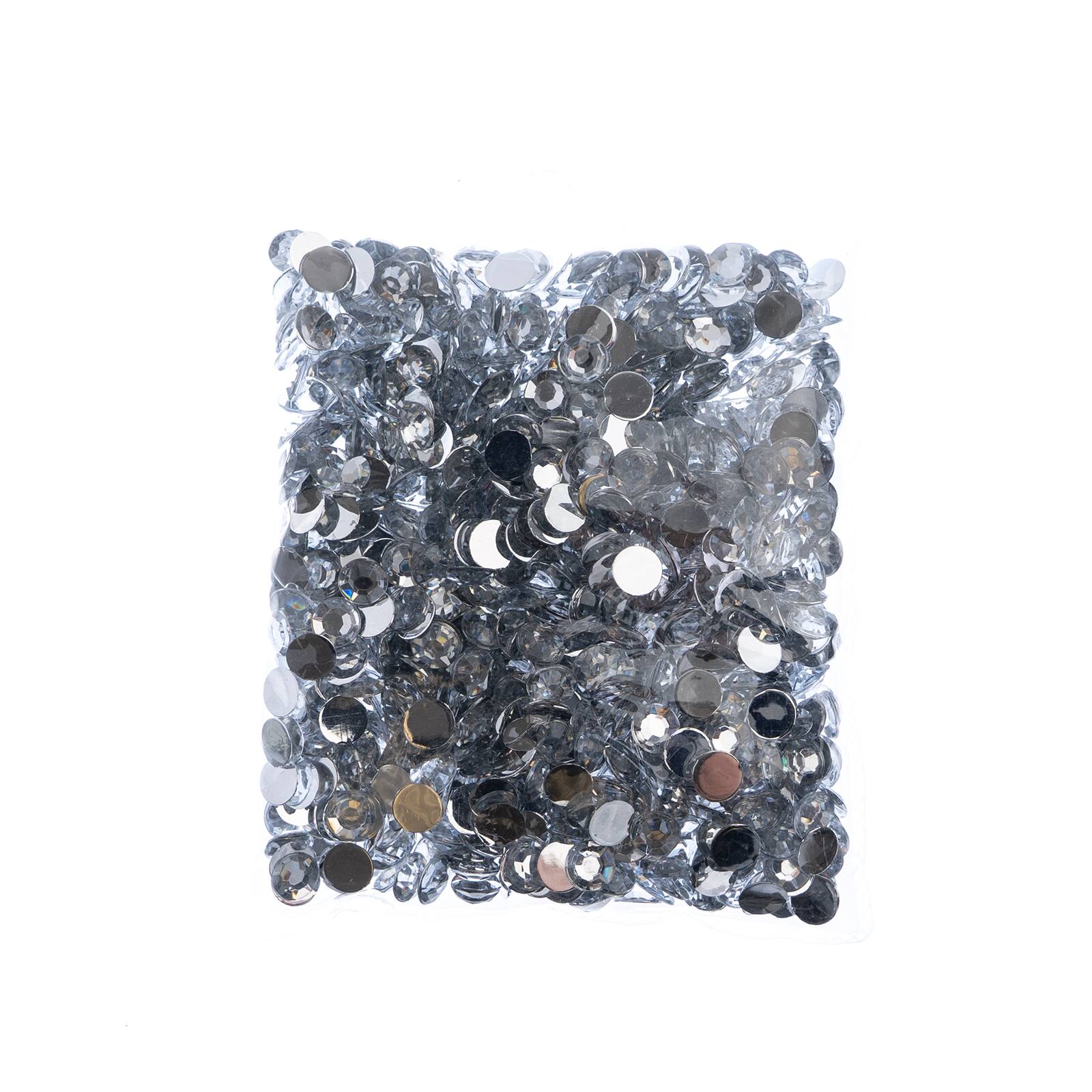 John Bead 8mm Acrylic Round Flat Back Rhinestones, 1,000ct