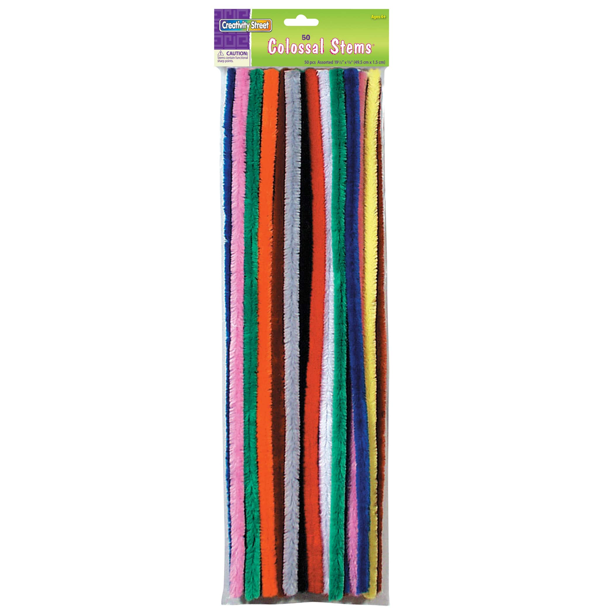 Creativity Street® Colossal Stems® Chenille Stems, 3 Packs of 50