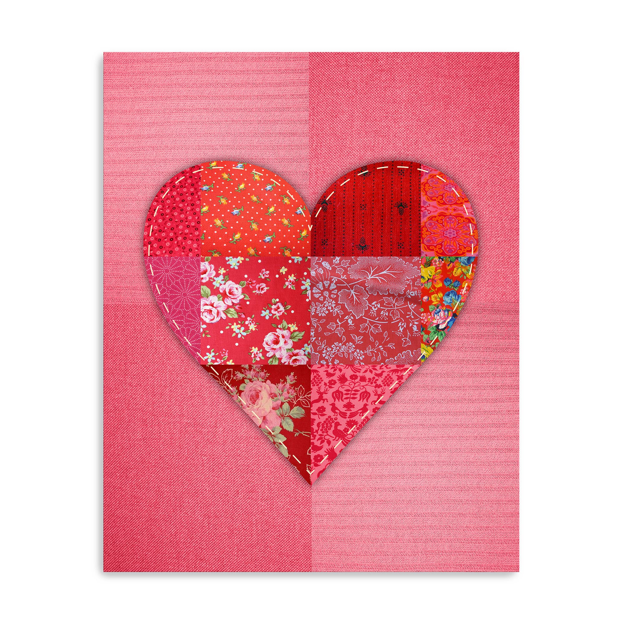 Patch Heart Canvas Giclée Art
