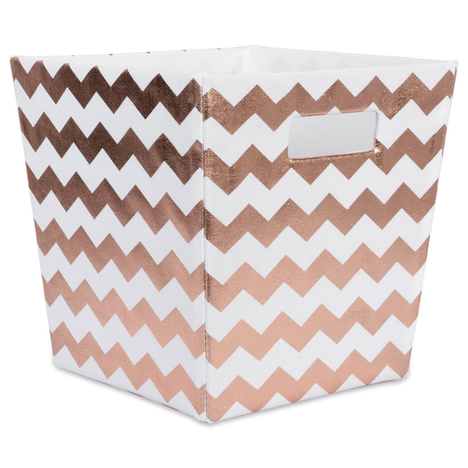 DII® 13" Trapezoid Polyester Chevron Storage Bin