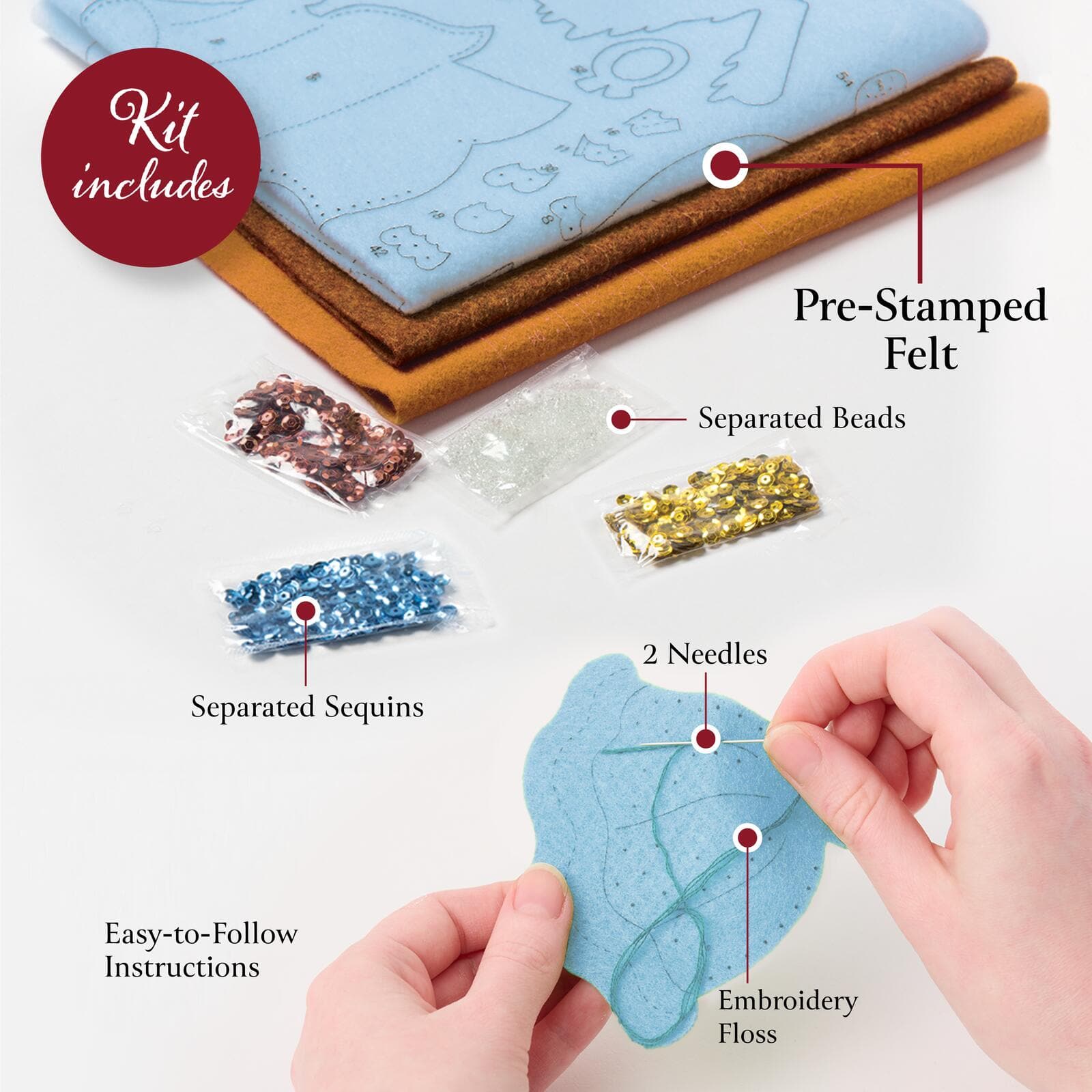 Bucilla® Beehive Bliss Felt Ornament Kit