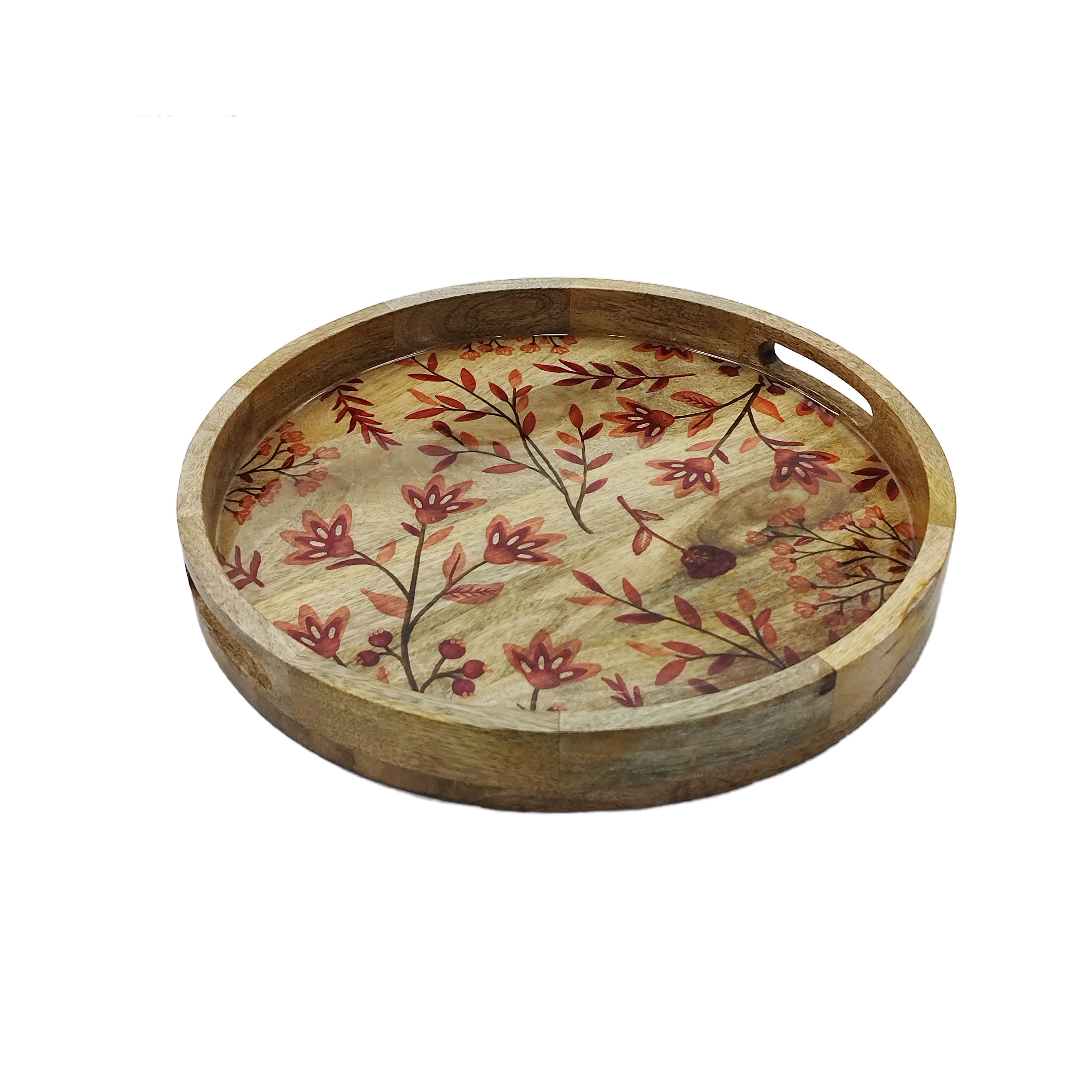 16" Mango Wood Decorative Tray by Ashland®