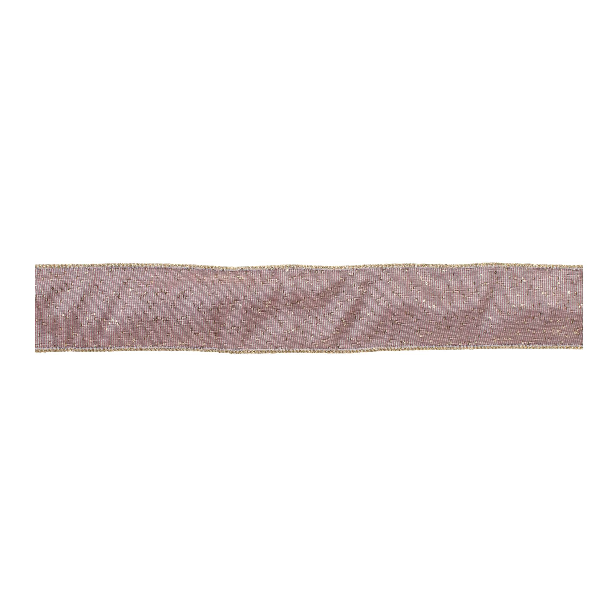 Melrose 2.5" x 5yd. Pink Shimmer Wired Ribbons, 3ct.