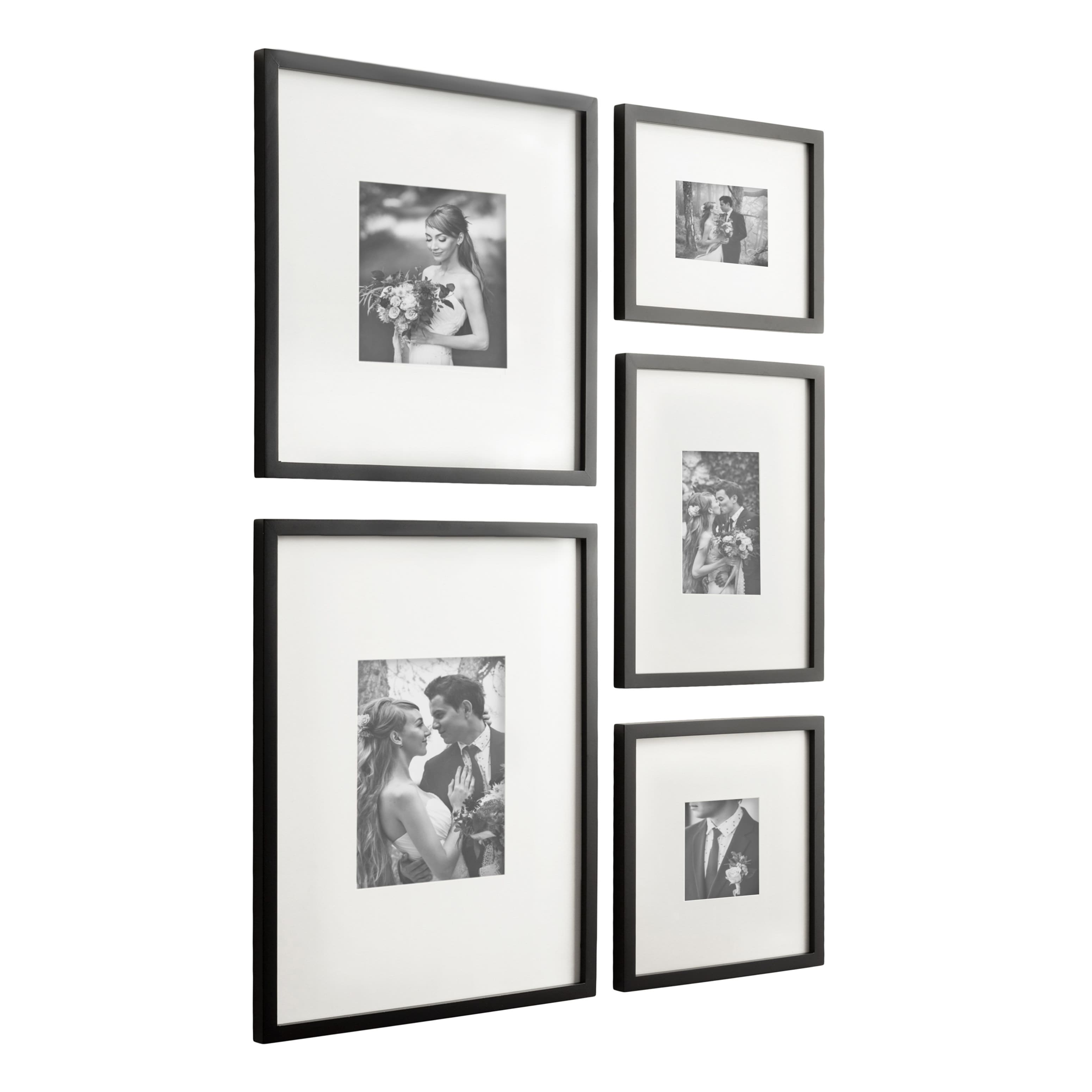 Kate and Laurel Gallery MDF Wall Matted Frame Set