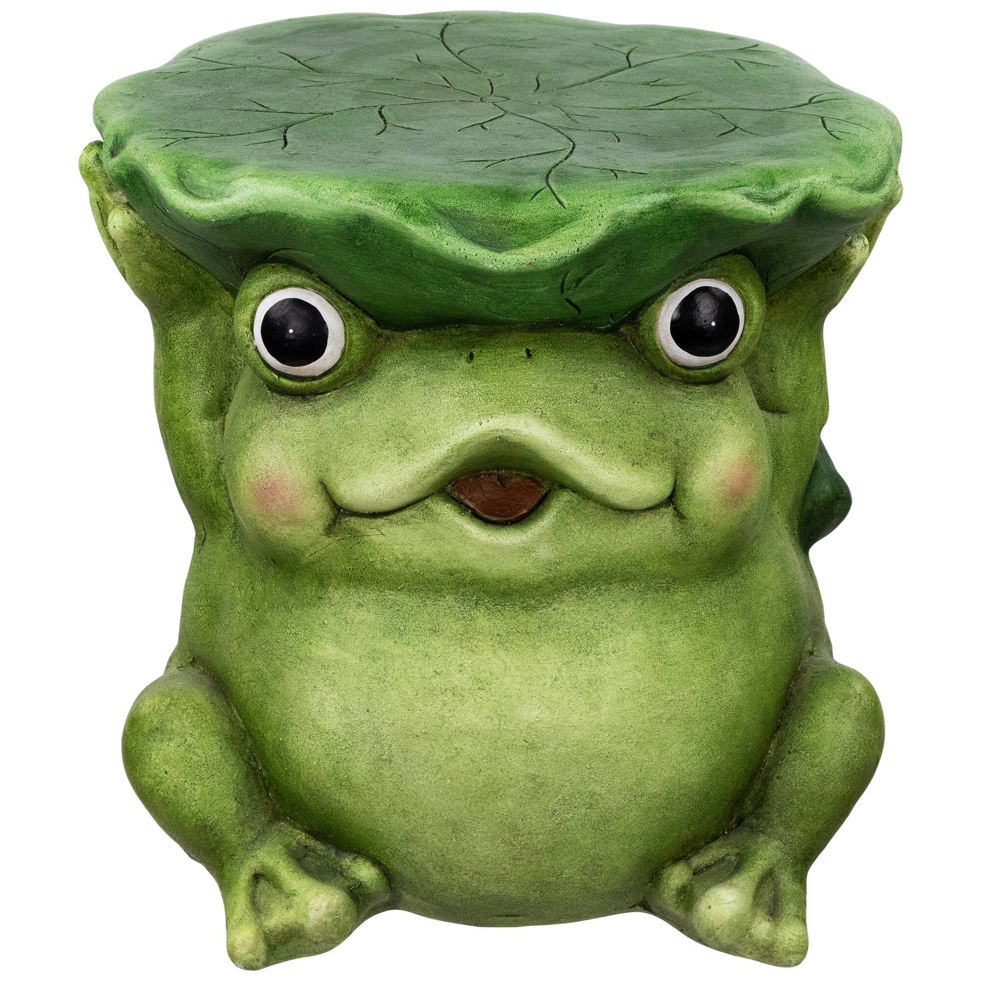 11.75" Frog Outdoor Garden Patio Plant Stand