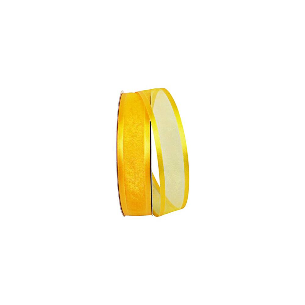 JAM Paper 5/8" x 100yd. Sheer Satin Edge Ribbon