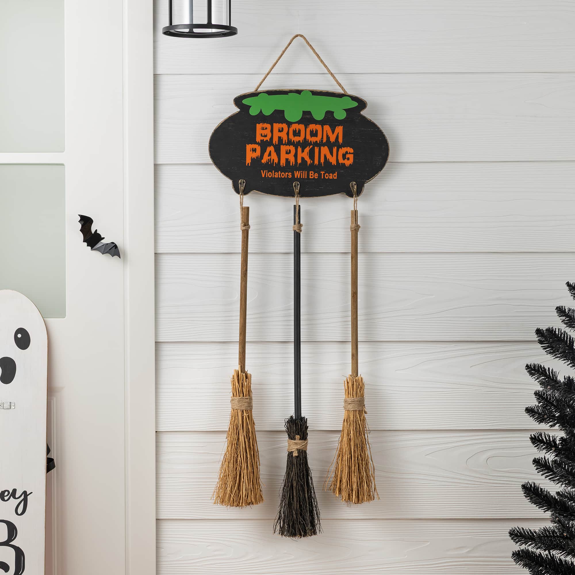 Kirklands Halloween Broom Decorations, Set of 3 at Hamilton Place