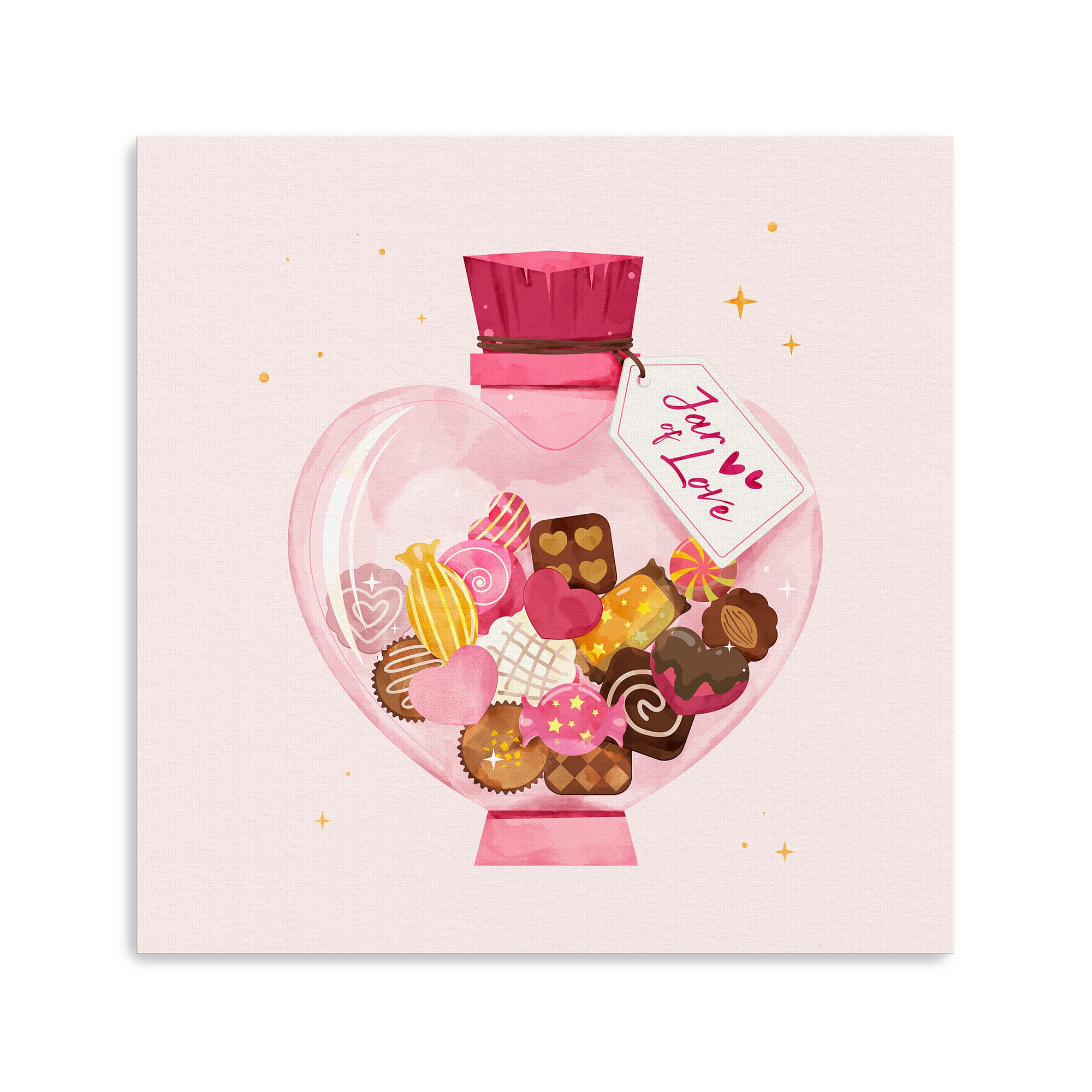 Jar of Love Canvas Giclée Art