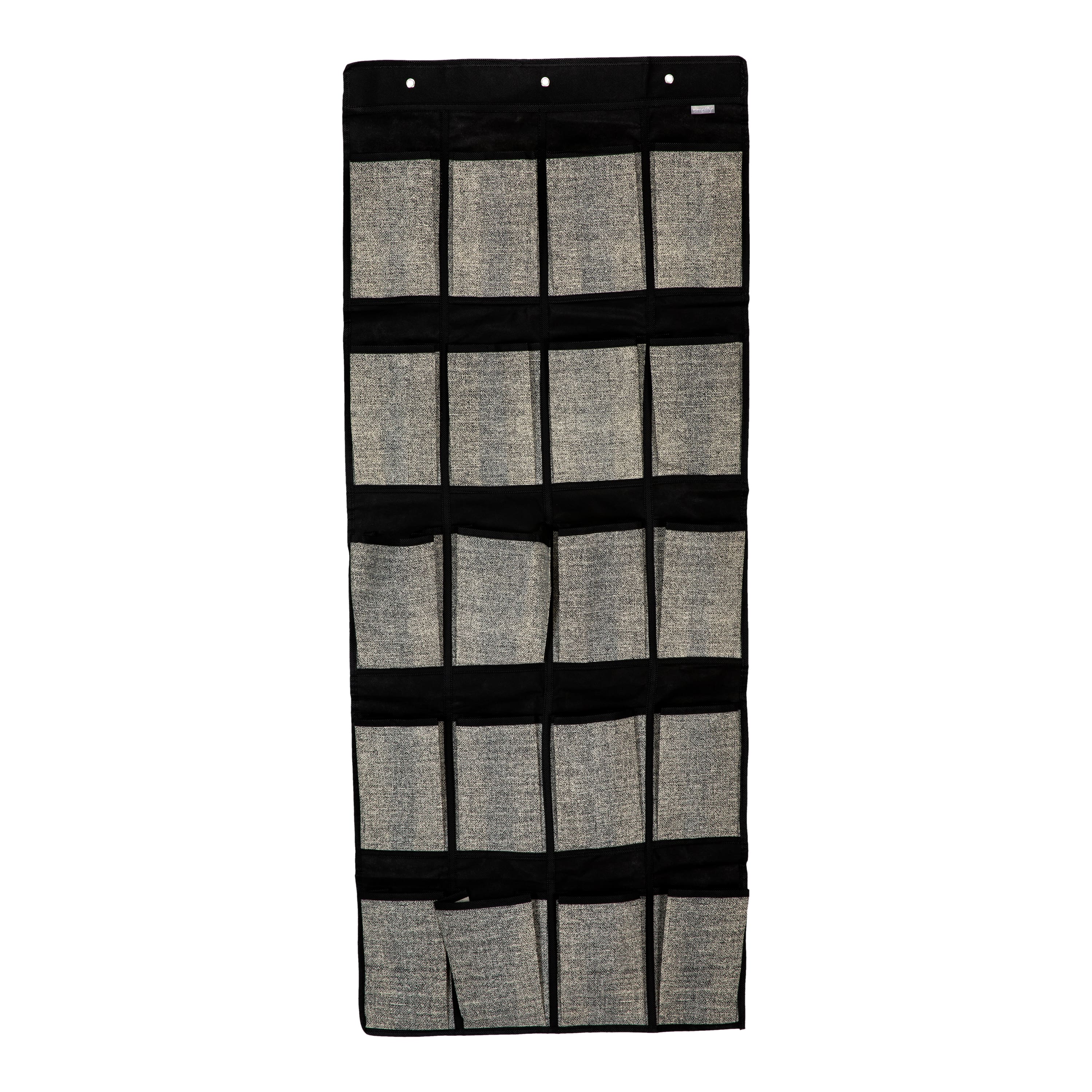 Simplify Black 20-Pocket Shoe Organizer