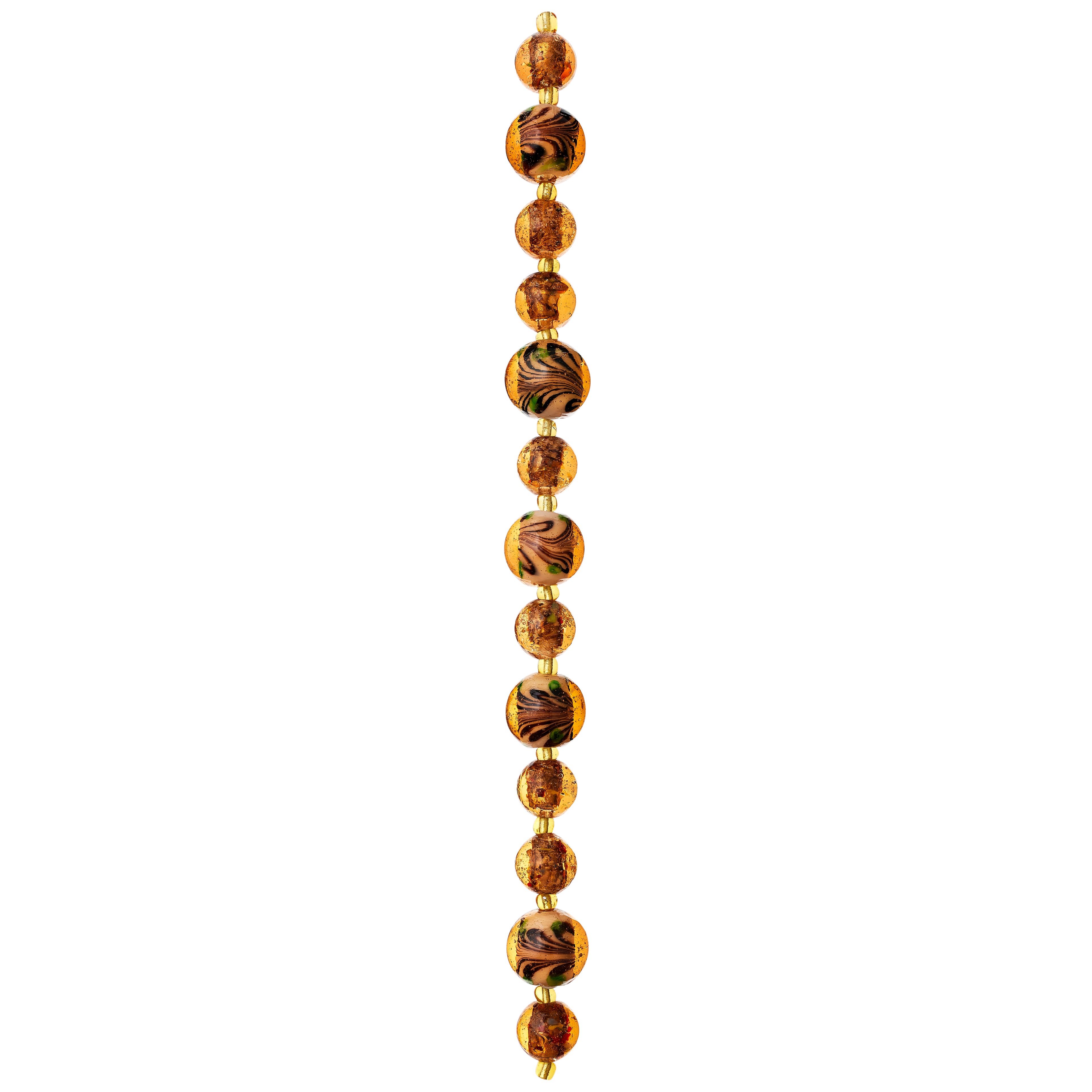 Amber Lampwork Glass Beads by Bead Landing™