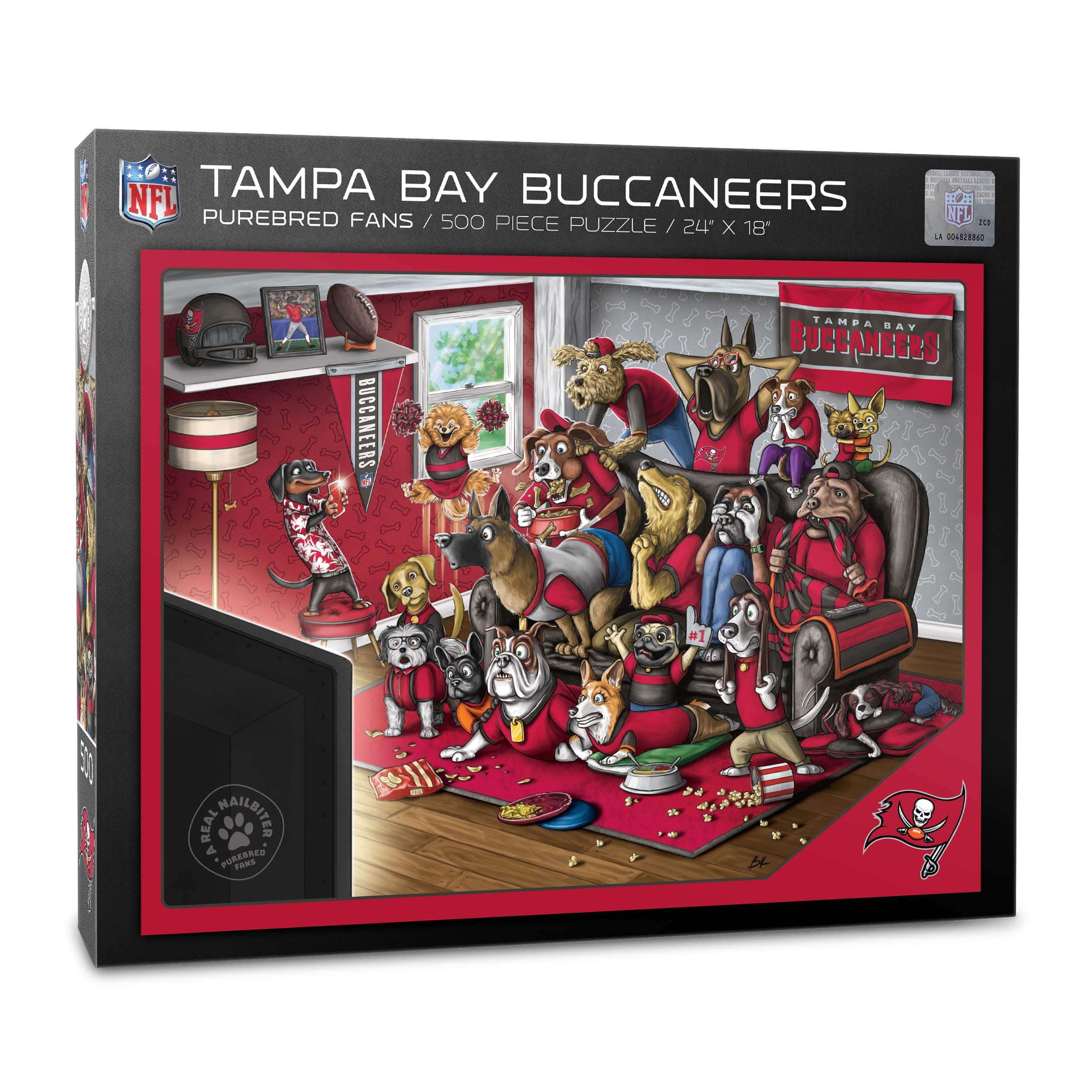 NFL Purebred Fans A Real Nailbiter 500 Piece Puzzle By Youthefan in Tampa Bay Buccaneers | 18" x 24" | Michaels®