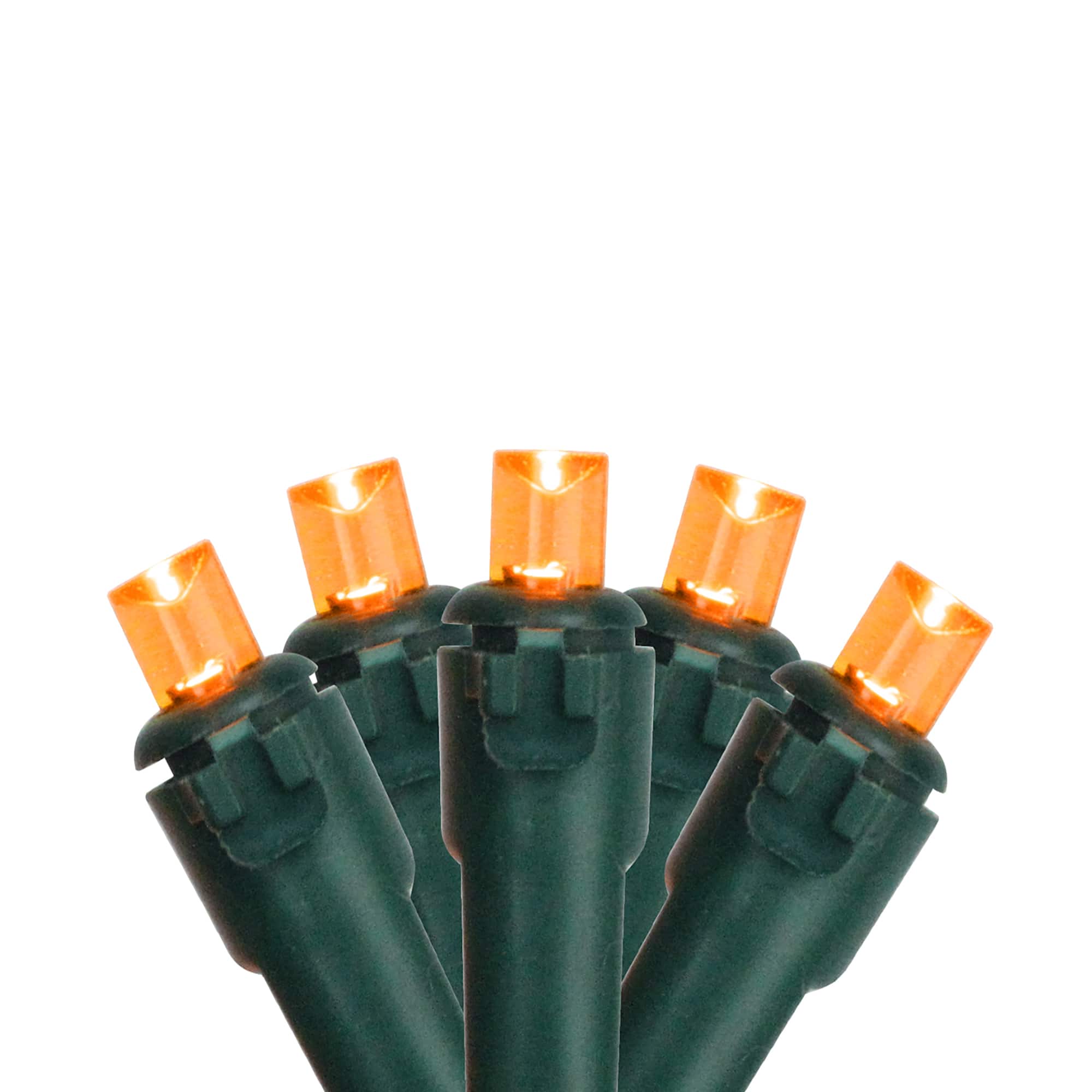 50ct. LED Wide Angle Christmas String Lights with Green Wire