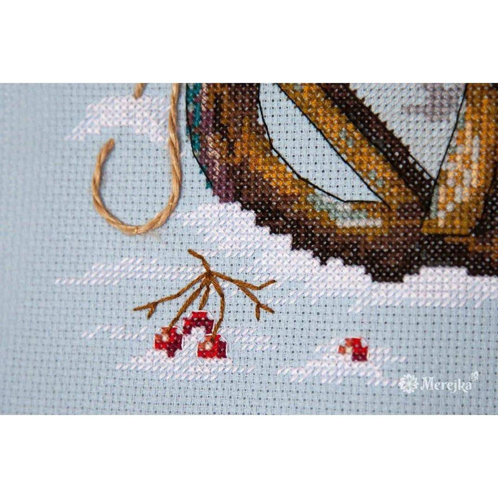 Merejka® Cozy Winter Counted Cross Stitch Kit