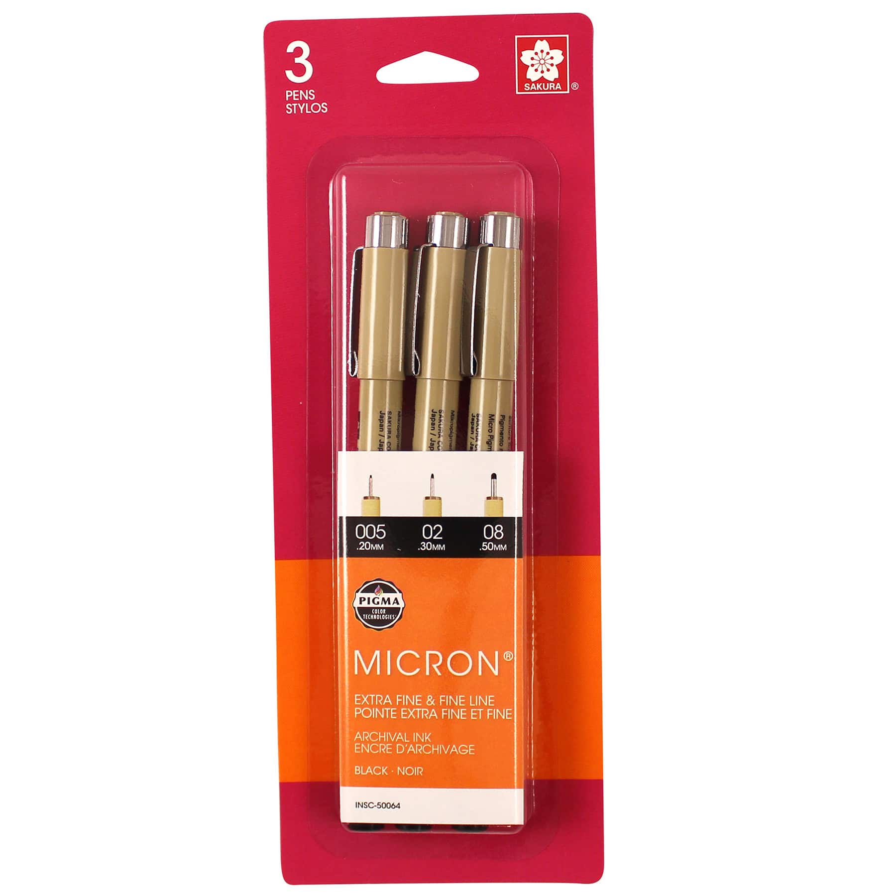 Pigma® Micron® Black Extra Fine & Fine Line Pen Set