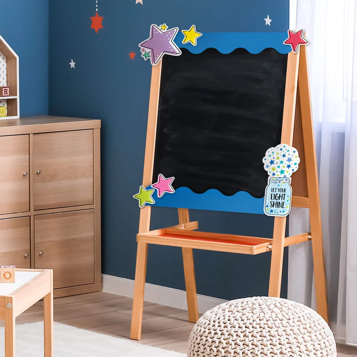 Creative Teaching Press® Core Decor Blue Wavy EZ Border, 48ft. Per Pack, 3 packs