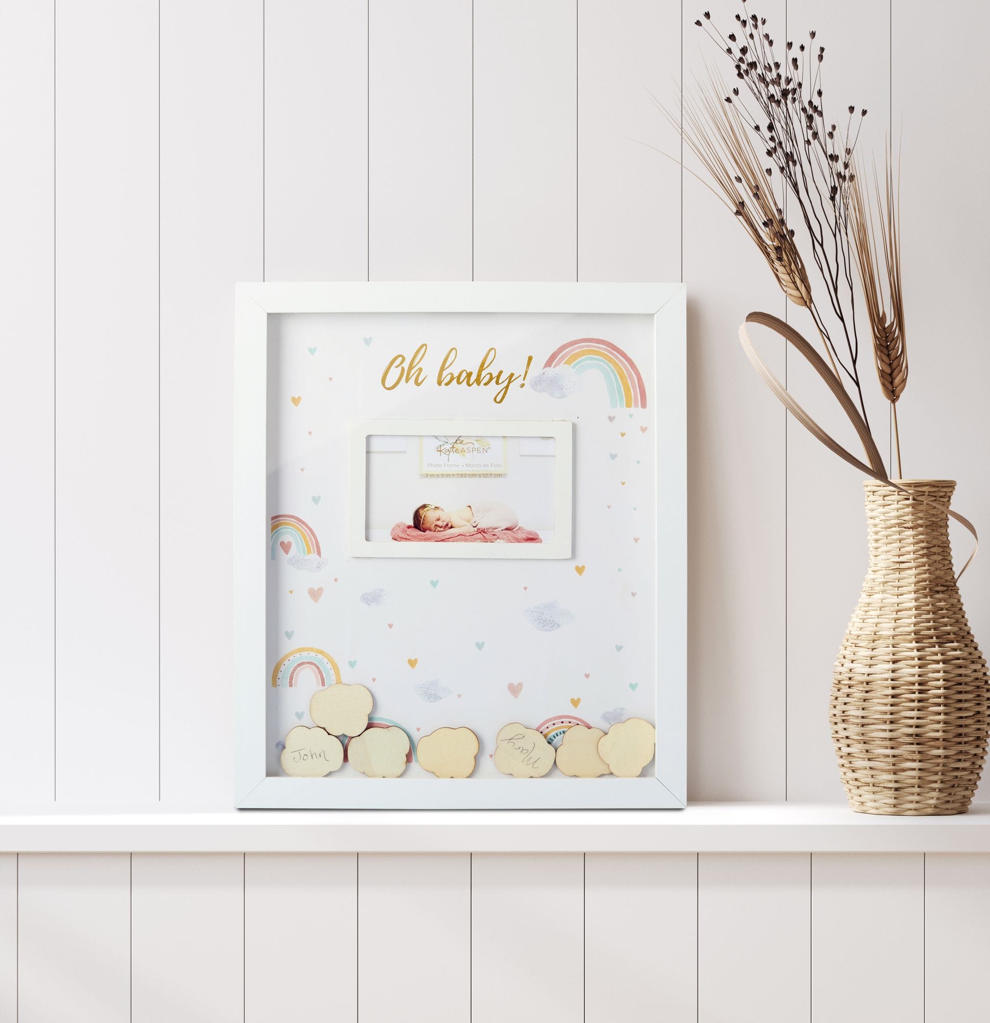 Kate Aspen Boho Rainbow Baby Shower Guest Book Alternative