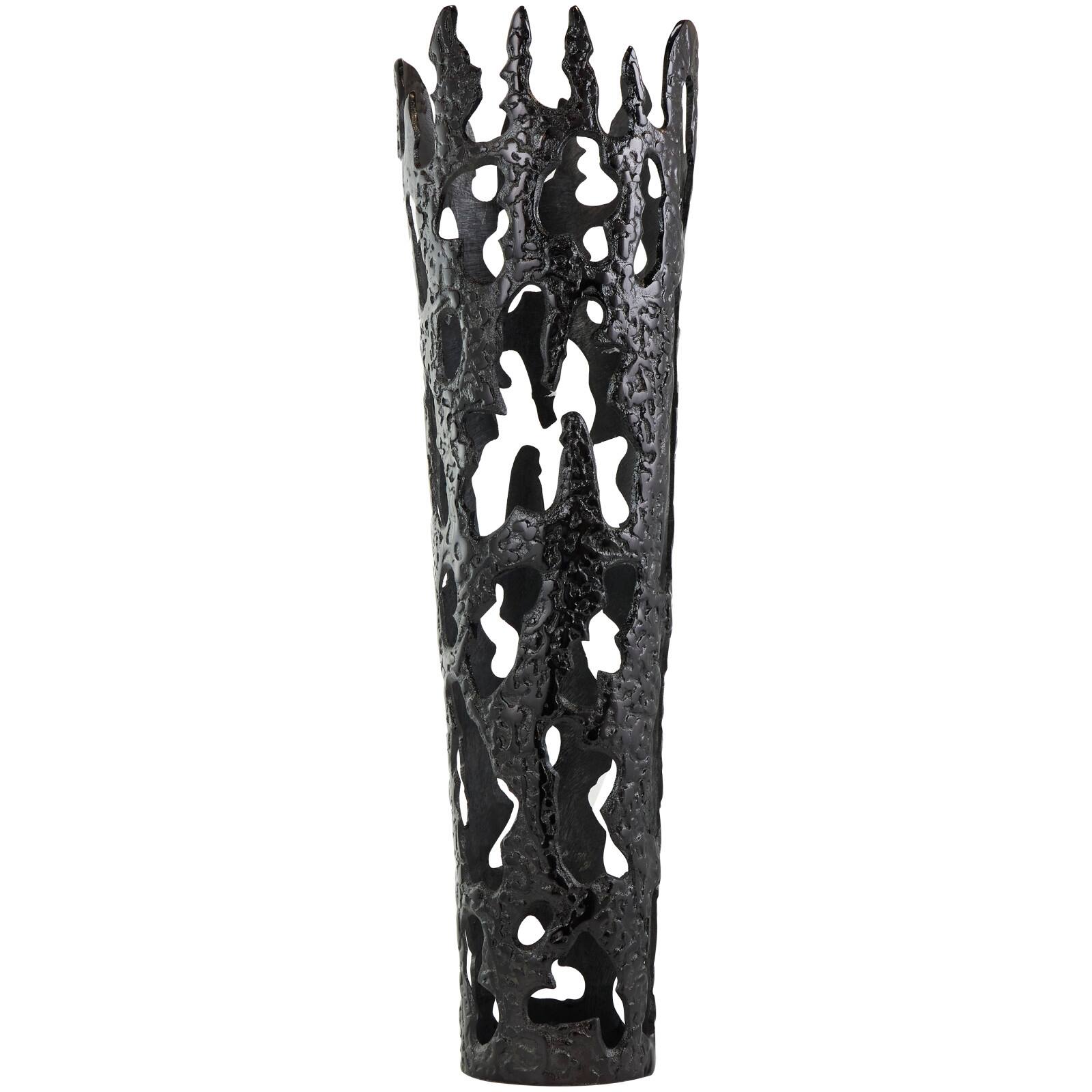31" Contemporary Aluminum Melting Drip Vase