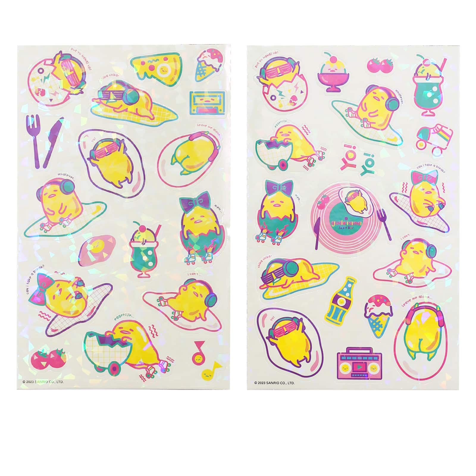 Gudetama Lazy 80's Stickers