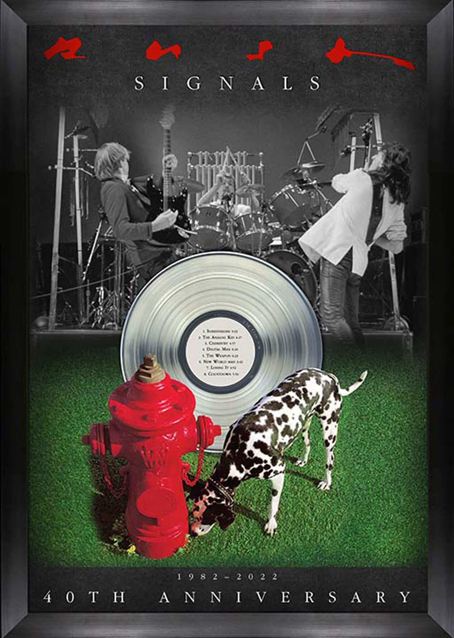 Rush Signals 40th Anniversary Frame 26" x 34"