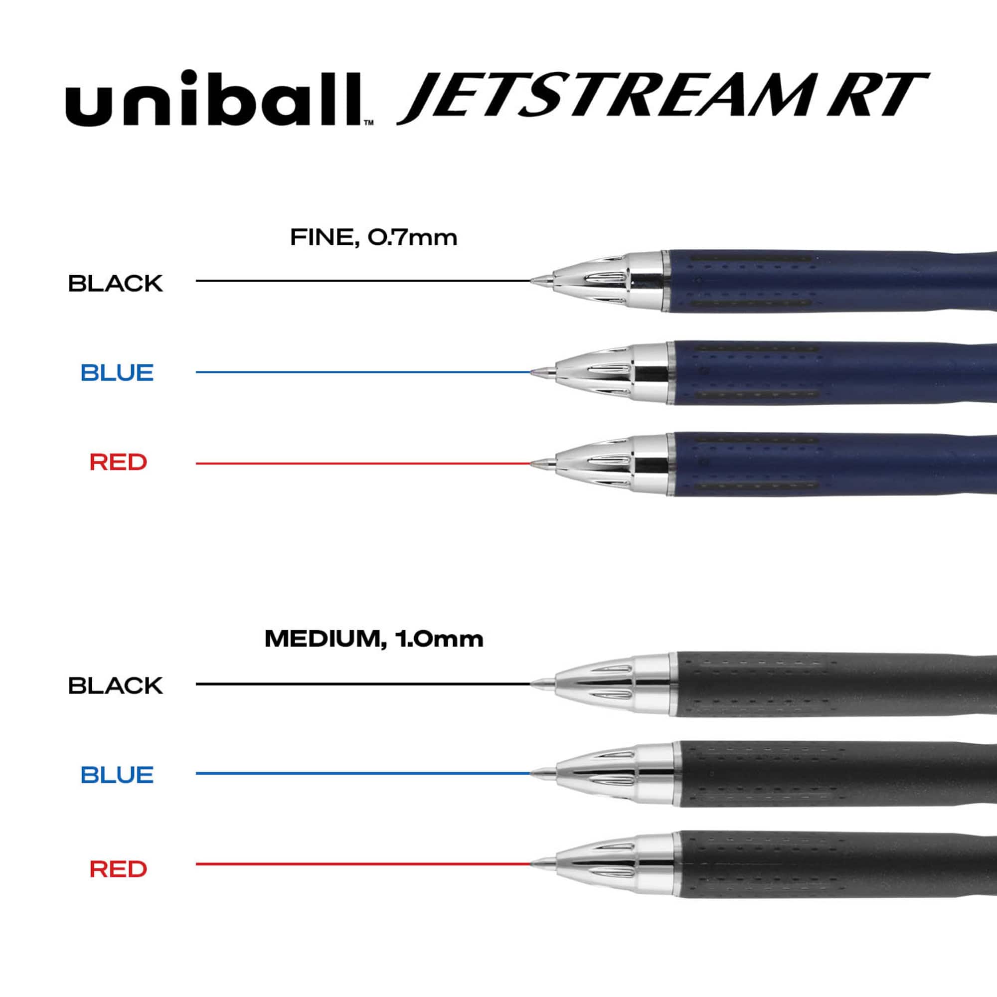 uniball™ Jetstream RT 1.0mm Ballpoint Pens, 3ct.