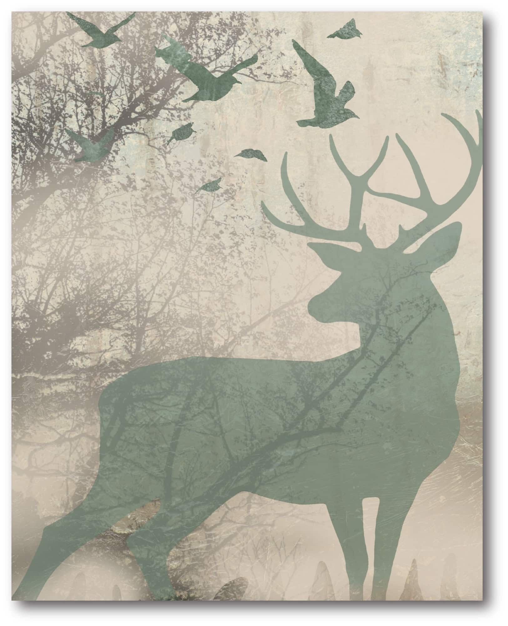 Courtside Market® Golden Reindeer I Gallery-Wrapped Canvas Wall Art