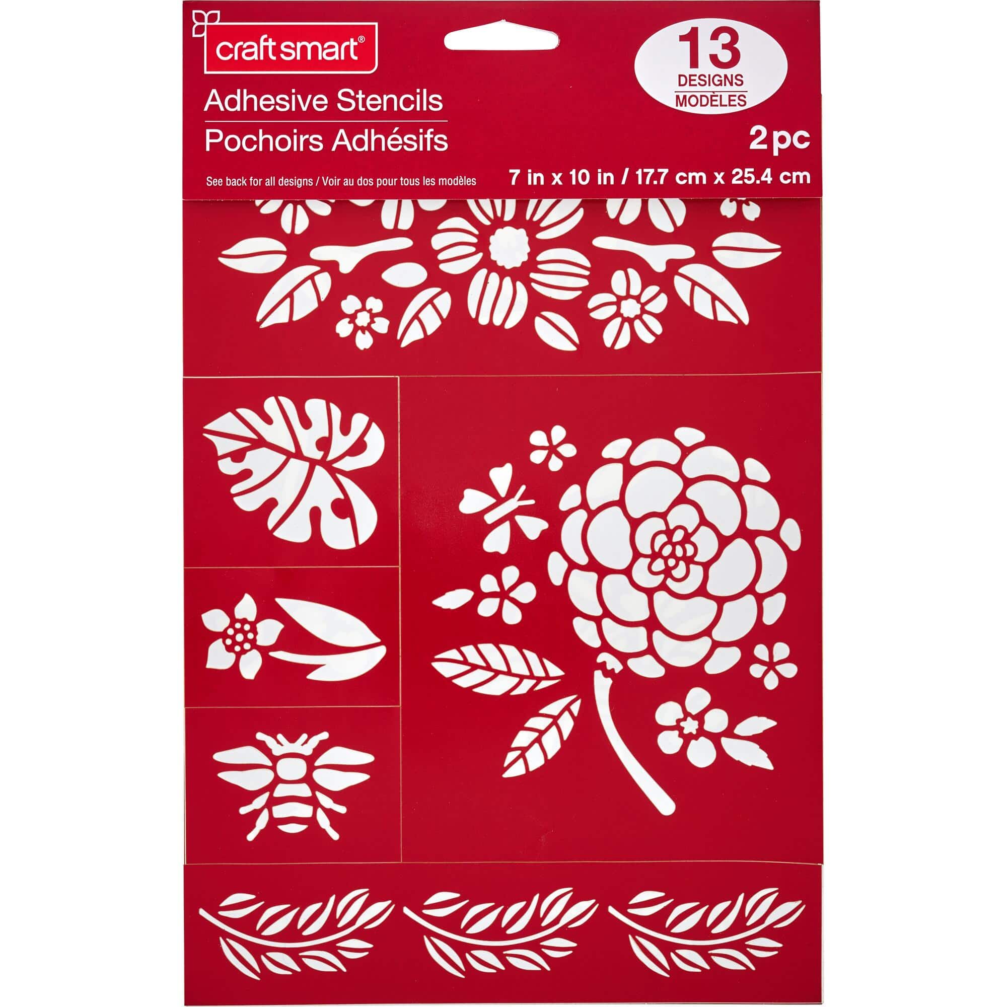 Floral Stencils, 7" x 10" by Craft Smart®