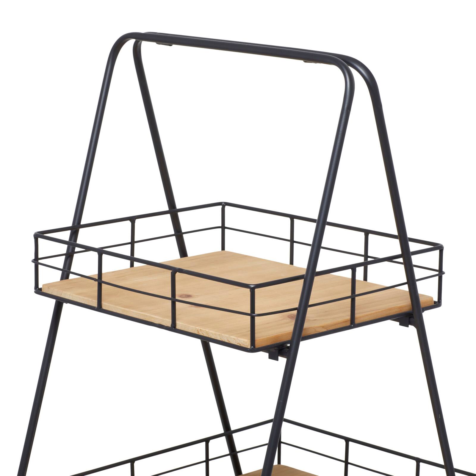 Black Iron Modern Farmhouse Plantstand, 40" x 28" x 16"
