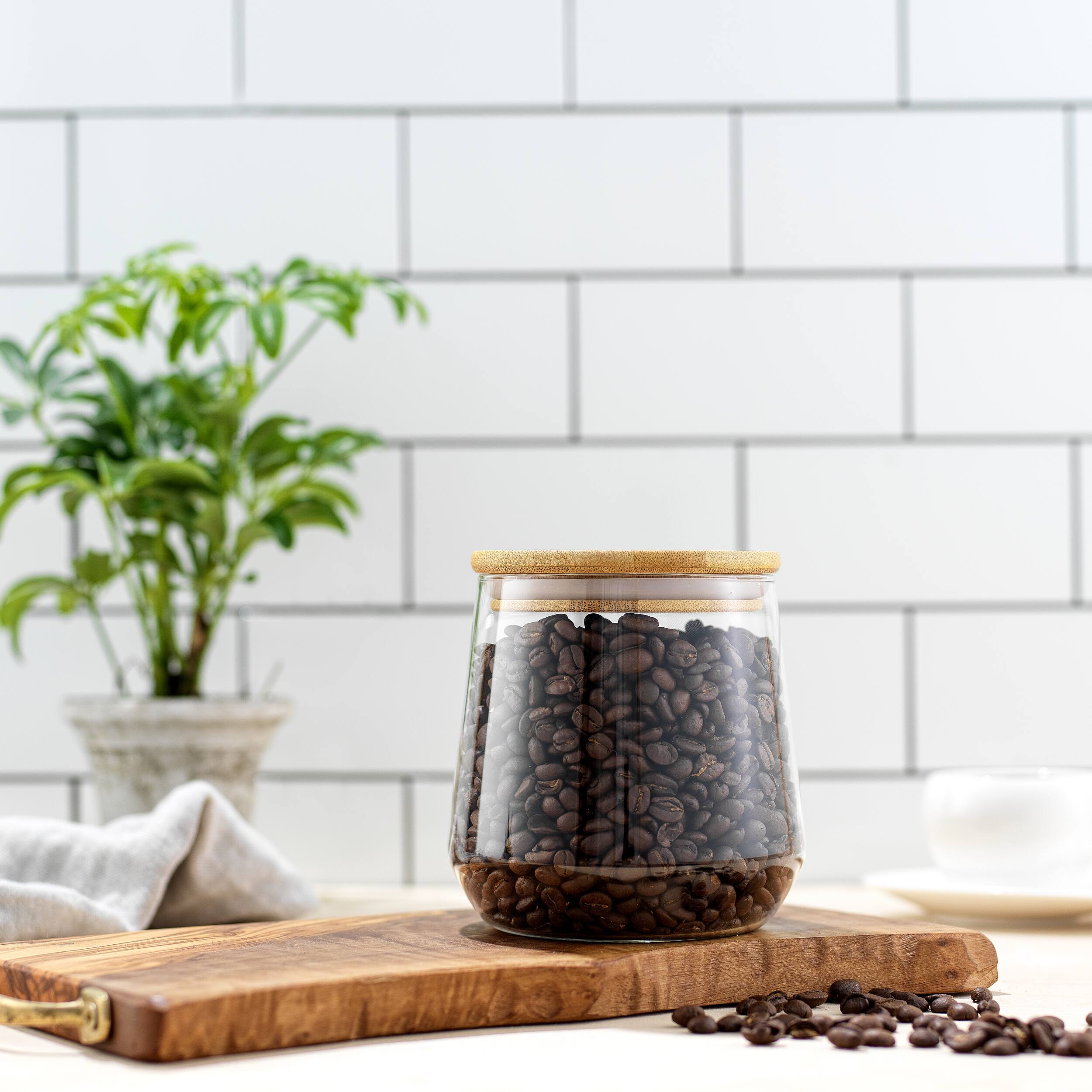JoyJolt® 31oz. Glass Storage Jar with Bamboo Lid