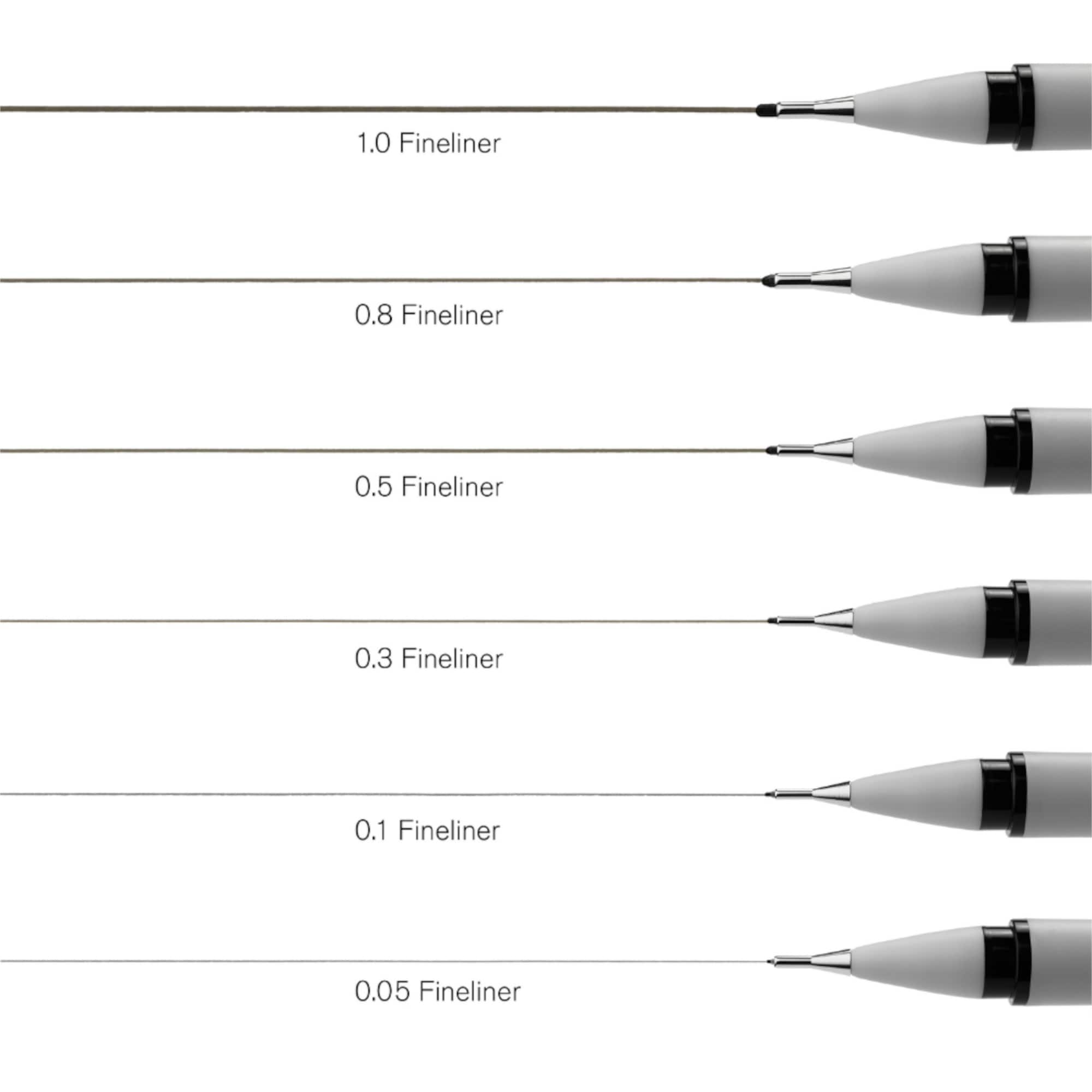 Winsor & Newton™ 3 Piece Black Extra Fine Fineliner Set