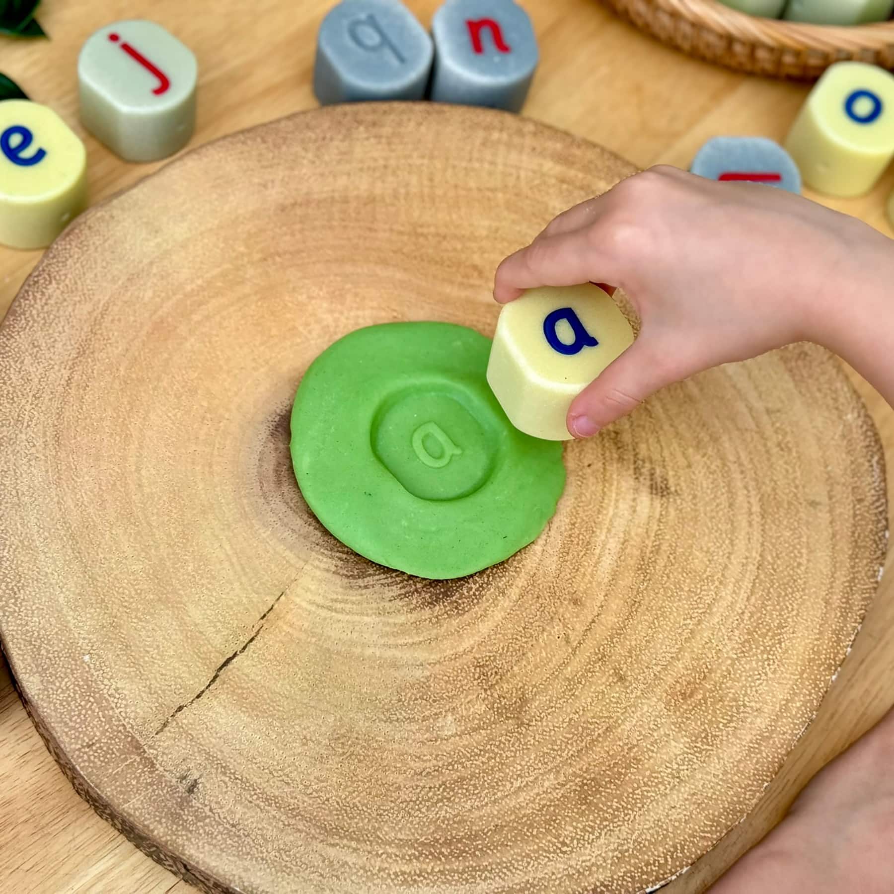 Yellow Door Lowercase Alphabet Stamping Stones