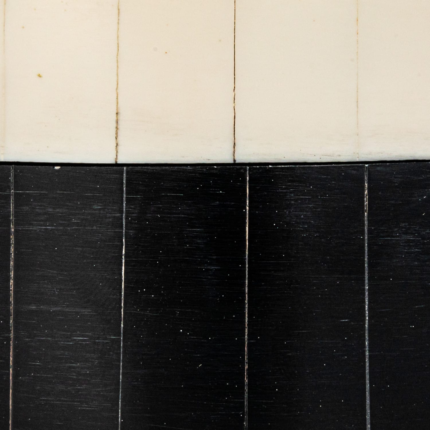 Hello Honey® 4.5" Black & White Striped Round Reclaimed Wood Box