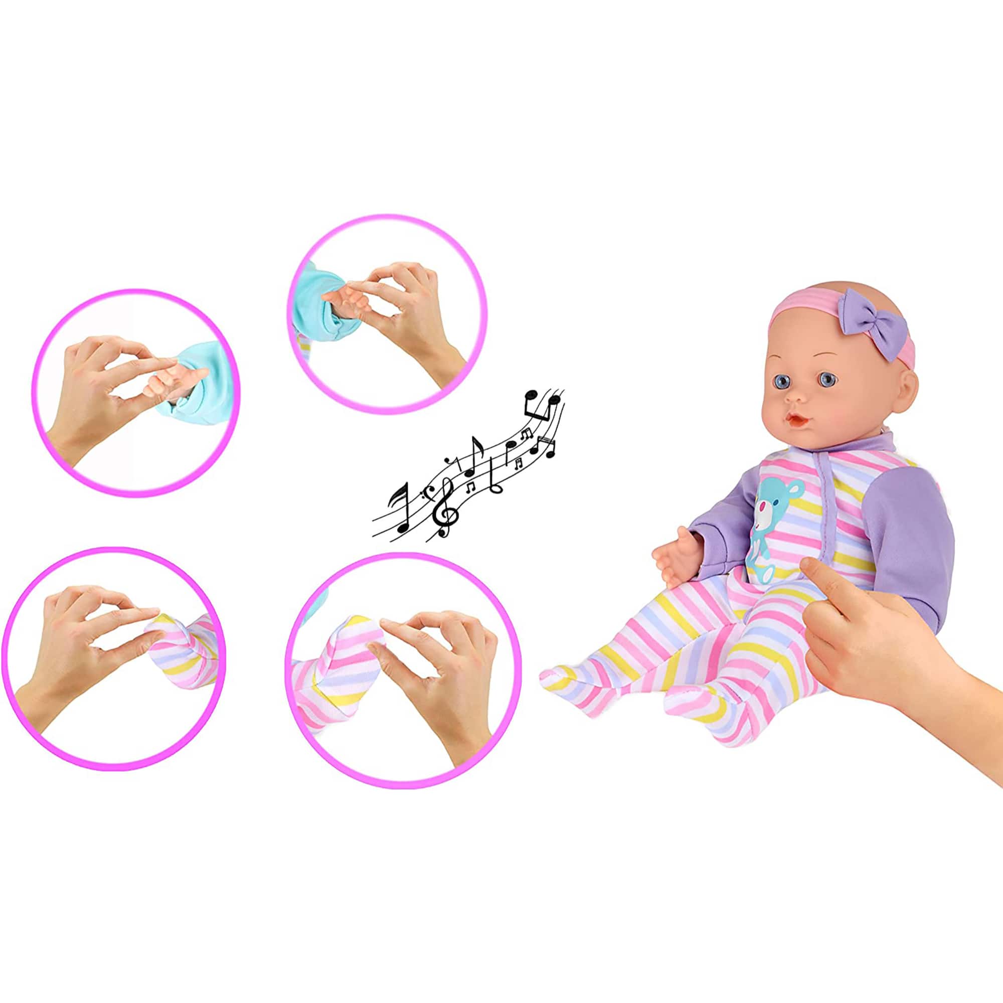 Dream Collection 14" Chatter & Coo Girl Baby Doll