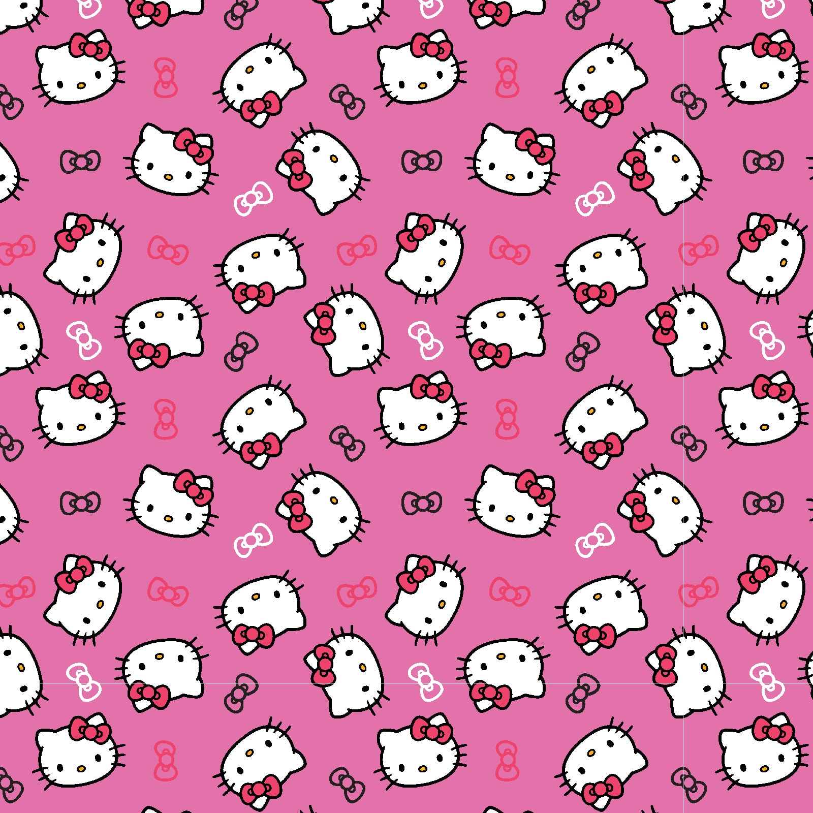 Sanrio® Hello Kitty Pink Hello Kitty Head Cotton Fabric