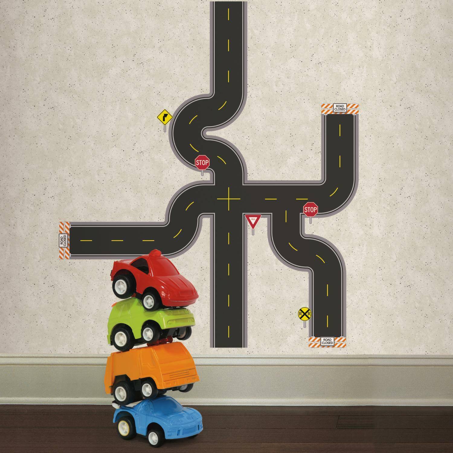 RoomMates Build-A-Road Peel & Stick Wall Decals