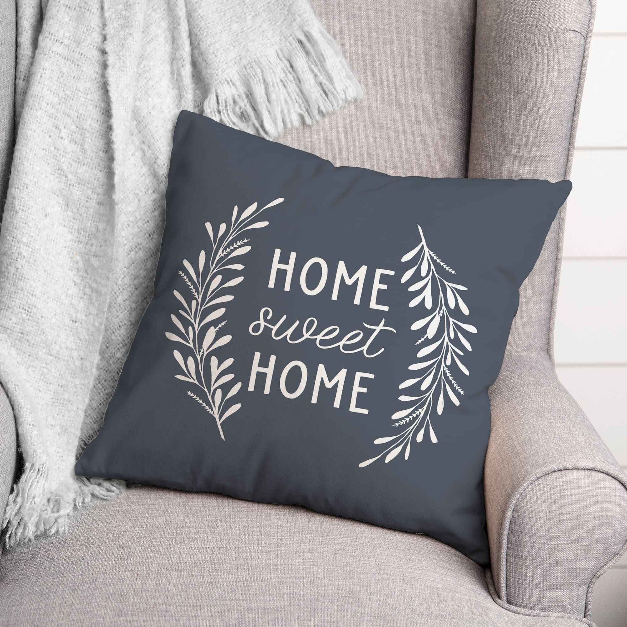 18" x 18" Home Sweet Home Versatile Throw Pillow