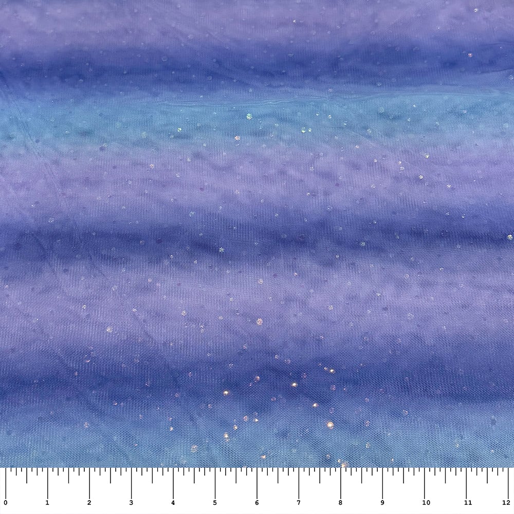 Feldman Purple & Blue Confetti Mesh